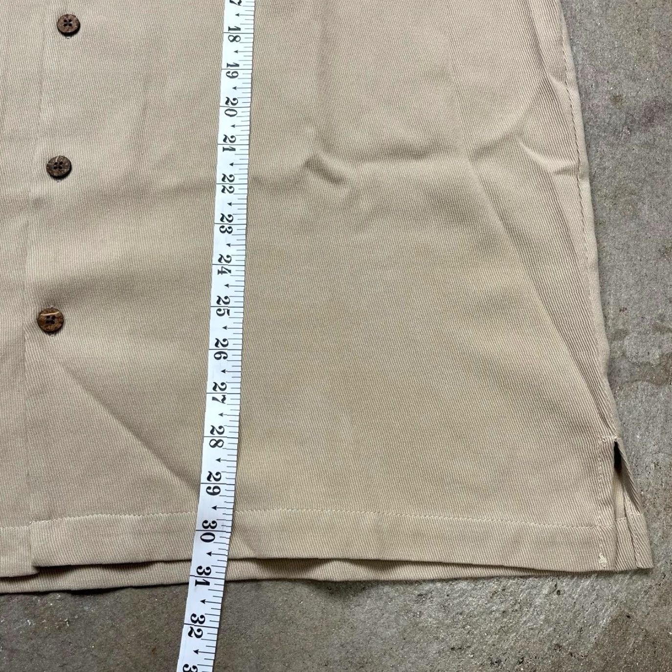 Paradise VINTAGE Paradise Silk Camp Collar Button-Up Shirt Beige L Men Short Sleeve Collared Tan Beige Paradise Blue Mens Large Nylon? Size US L / EU 52-54 / 3 - 4 Thumbnail