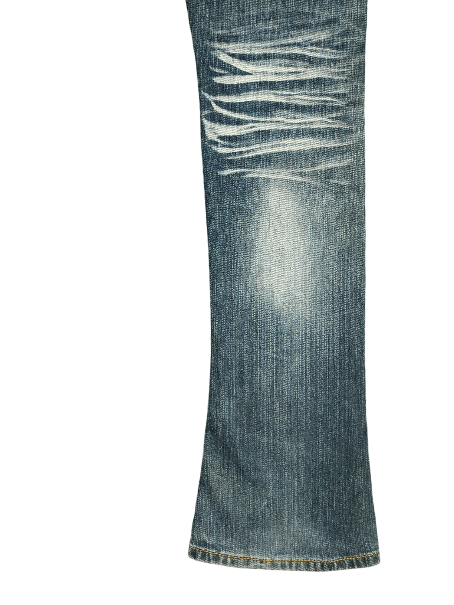 If Six Was Nine Flare Slim Jeans Nicole Club Clawmark Distress Faded Bootcut Size US 30 / EU 46 - 19 Thumbnail