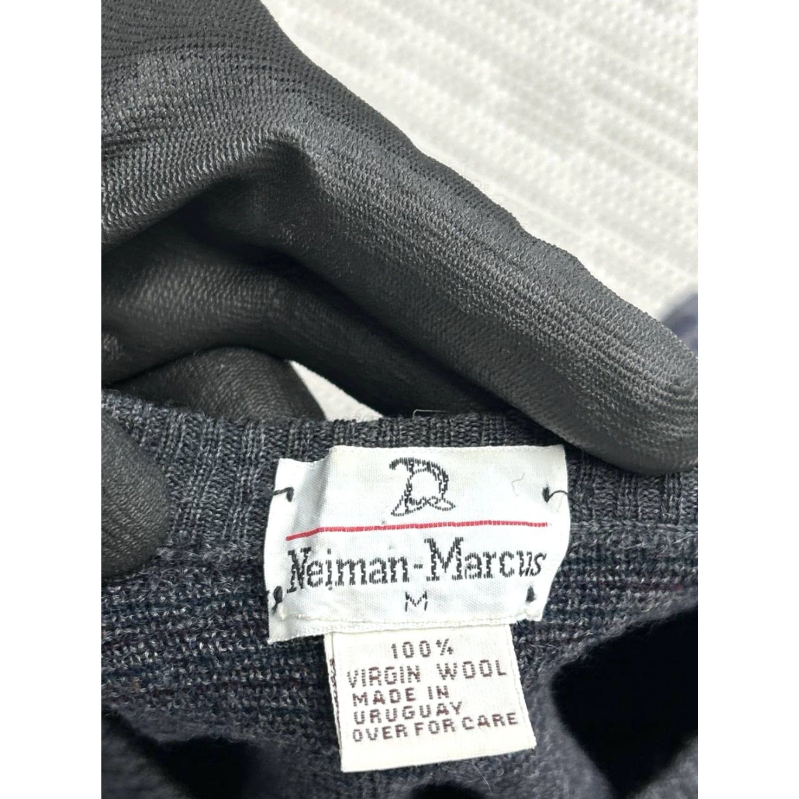 Neiman Marcus Vtg Neiman Marcus Sweater Mens Medium Blue Gray Wool Knit Pullover Size US M / EU 48-50 / 2 - 3 Thumbnail