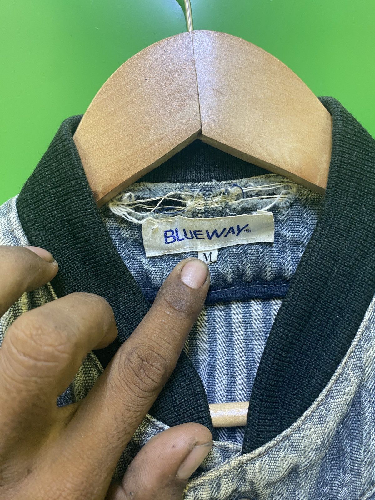 Blue Blue Japan × Japanese Brand × Vintage Blueway denim jacket Size US M / EU 48-50 / 2 - 3 Thumbnail