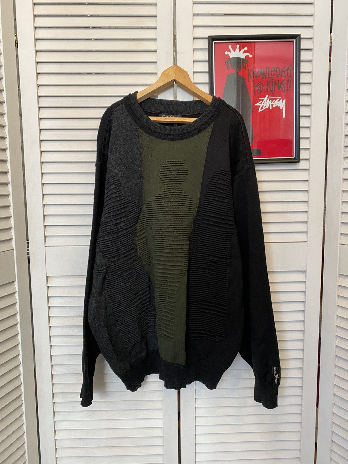 Carlo Colucci Vintage Sweater Carlo Colucci 3D Knit People Coogi Style Size US XL / EU 56 / 4 - 1 Thumbnail