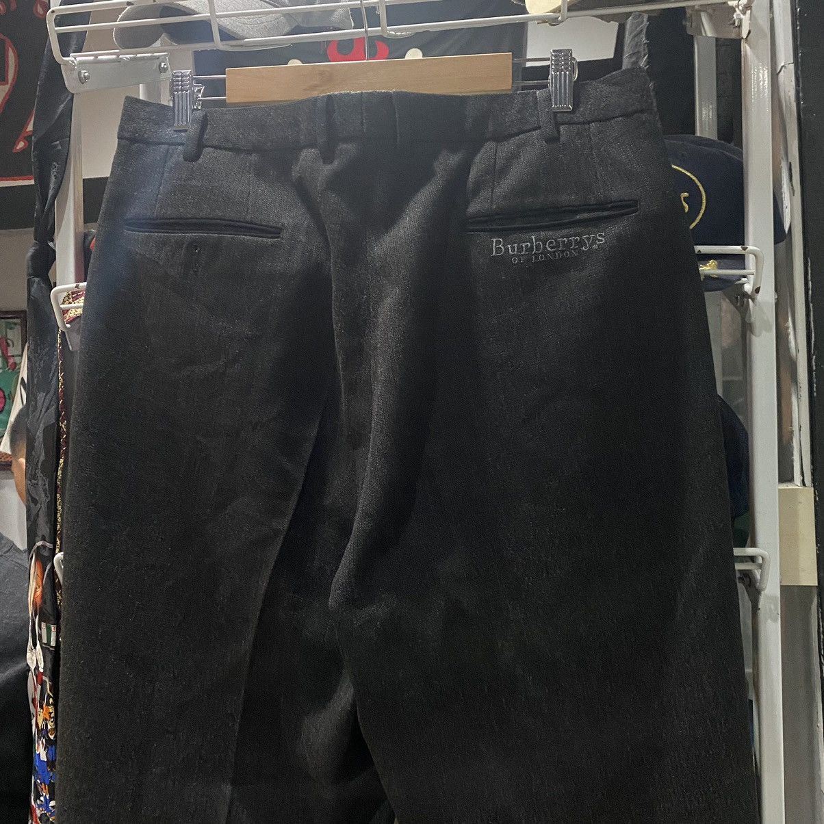 Burberry × Burberry Prorsum 💥Vintage Burberrys Of London Black Trouser Pants Like New Size US 36 / EU 52 - 3 Thumbnail