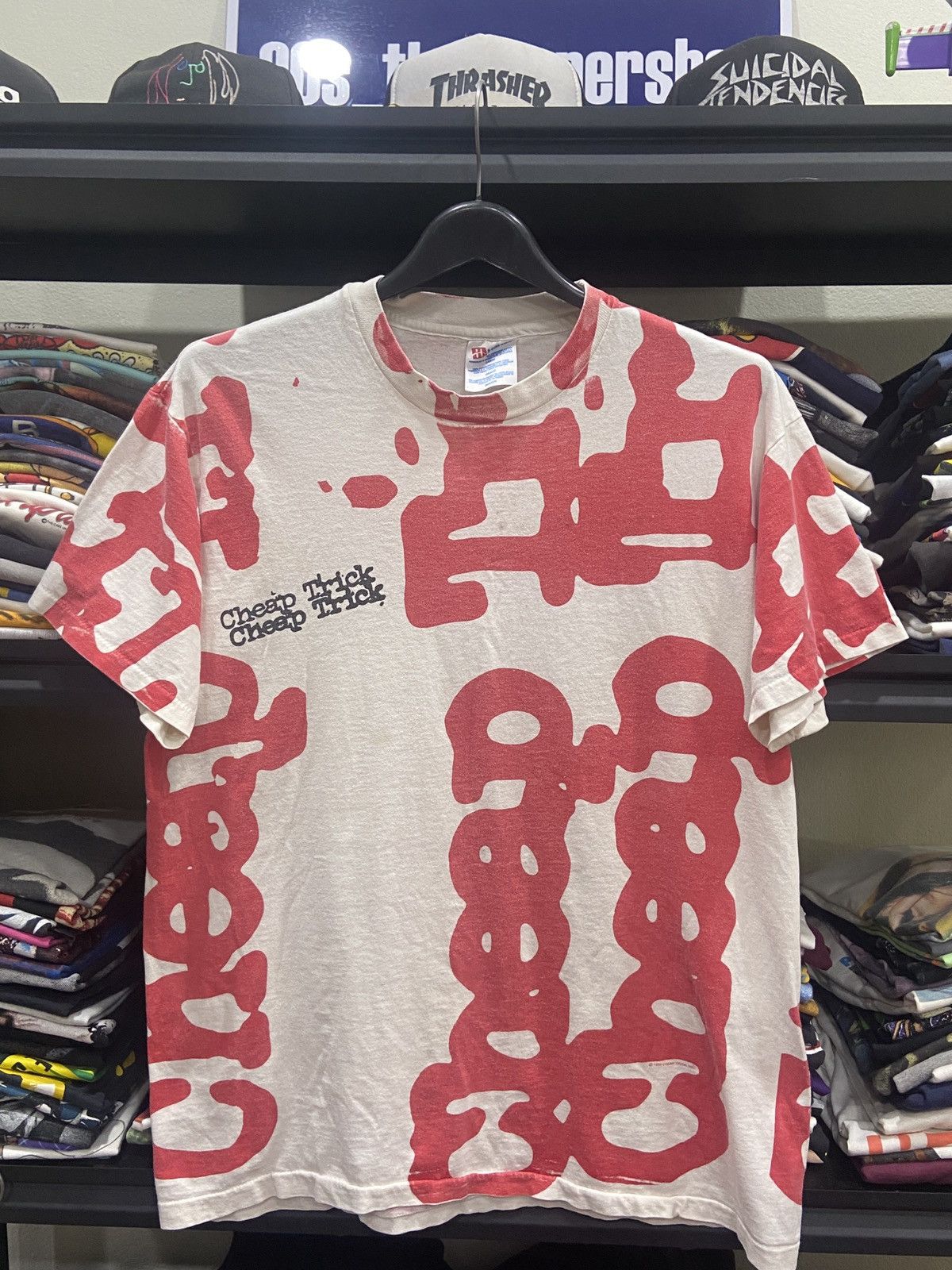 Band Tees × Vintage Vintage 1993s Cheap Trick OVP rock Band TOUR T-SHIRT Size US L / EU 52-54 / 3 - 1 Thumbnail