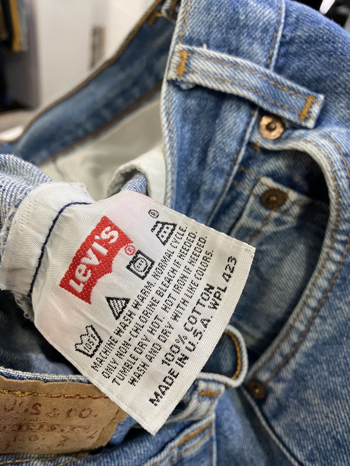 Levi's × Levi's Vintage Clothing × Vintage W29x30.5 vintage levi's 90s 501 made in USA Size US 29 - 7 Thumbnail