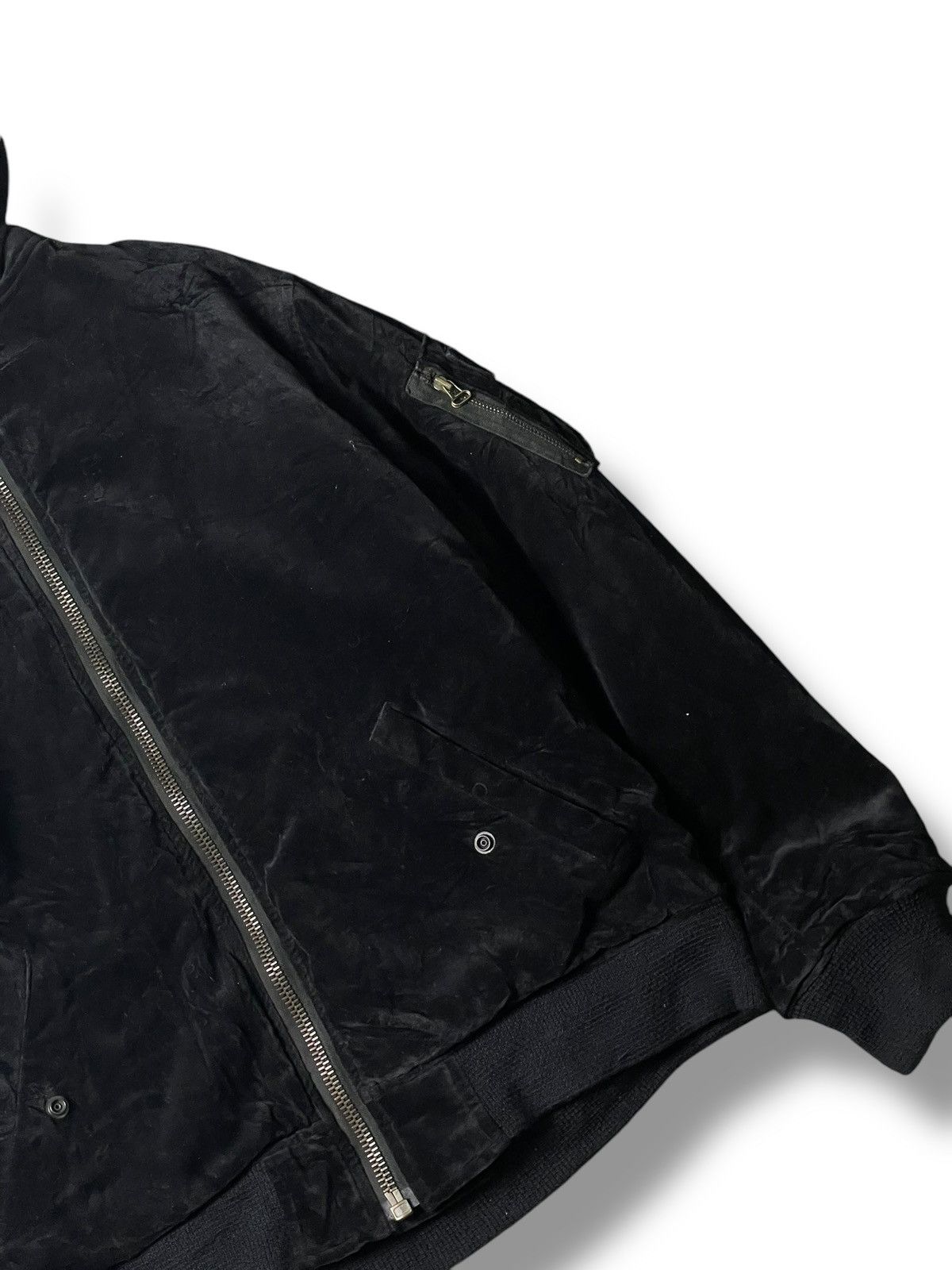 Japanese Brand × Seditionaries × Vintage BADBOY Embroidered Suede Fur Hooded Jacket (99) Size US L / EU 52-54 / 3 - 4 Thumbnail
