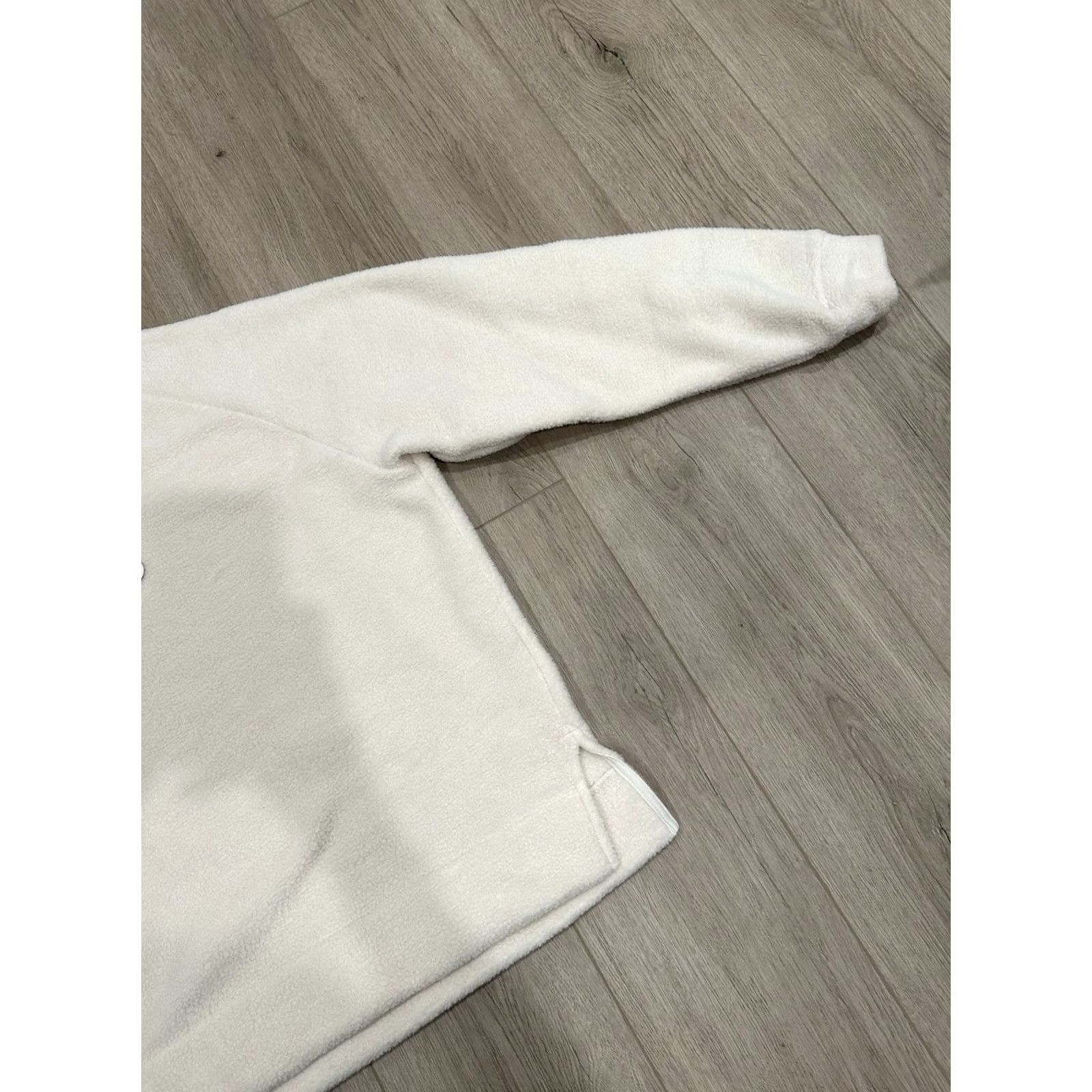 Vintage VINTAGE N/A Dudley Stephens Stanwich Sweatshirt Womens XL Cream V-Neck Pile Fleece Size XL / US 12-14 / IT 48-50 - 2 Thumbnail