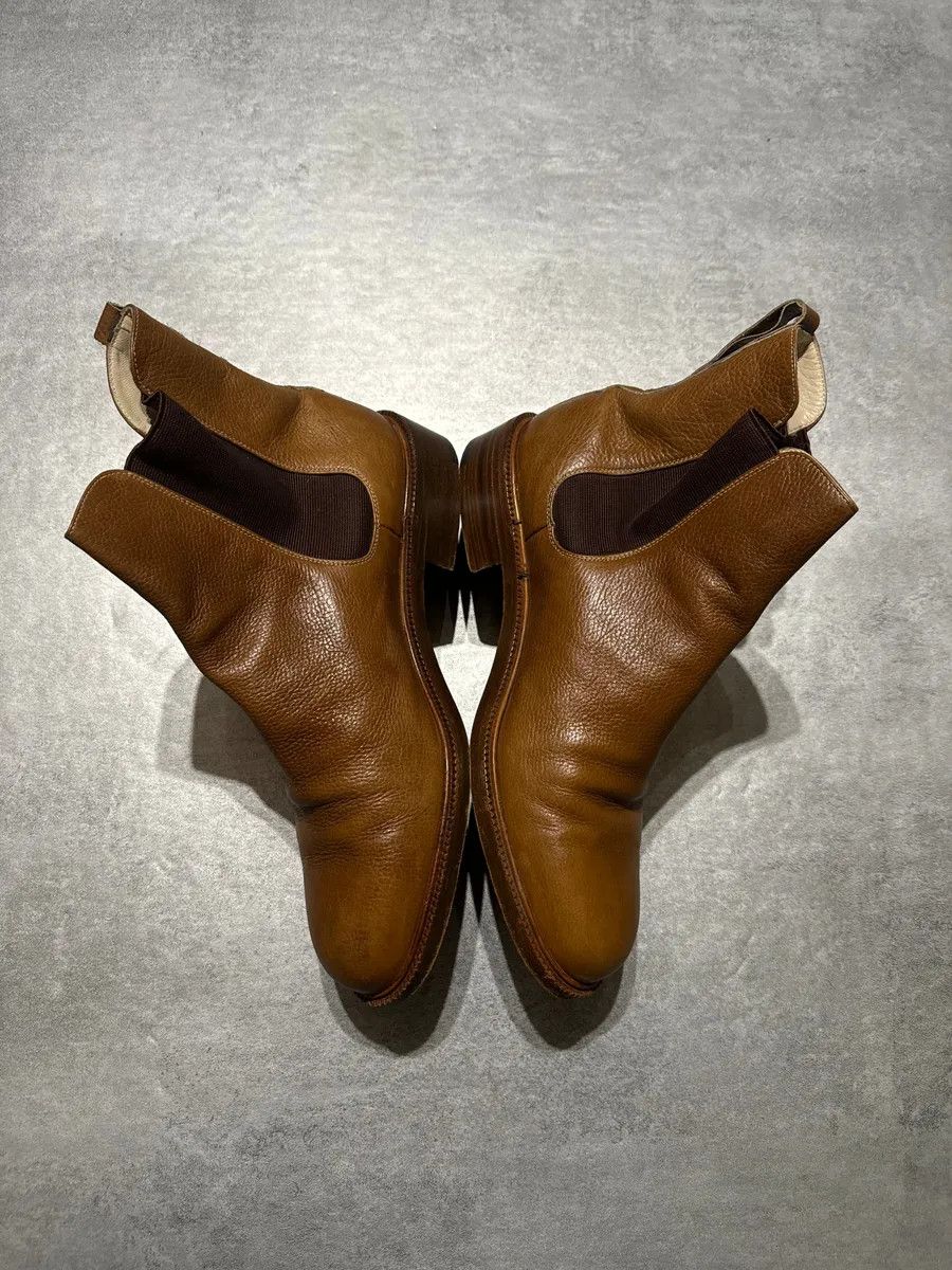Giorgio Armani 2000s Giorgio Armani Brown Italian Leather Boots Size US 9.5 / EU 42-43 - 3 Thumbnail