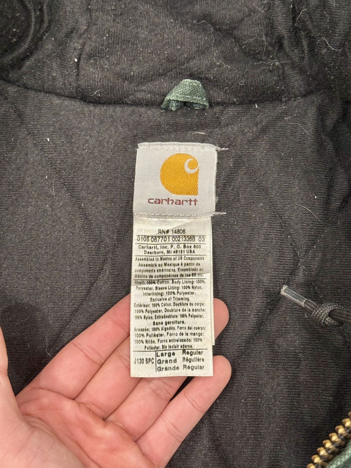 Carhartt × Vintage SUPER RARE Y2K Vintage Carhartt Active Jacket J130 SPC Size US L / EU 52-54 / 3 - 5 Thumbnail