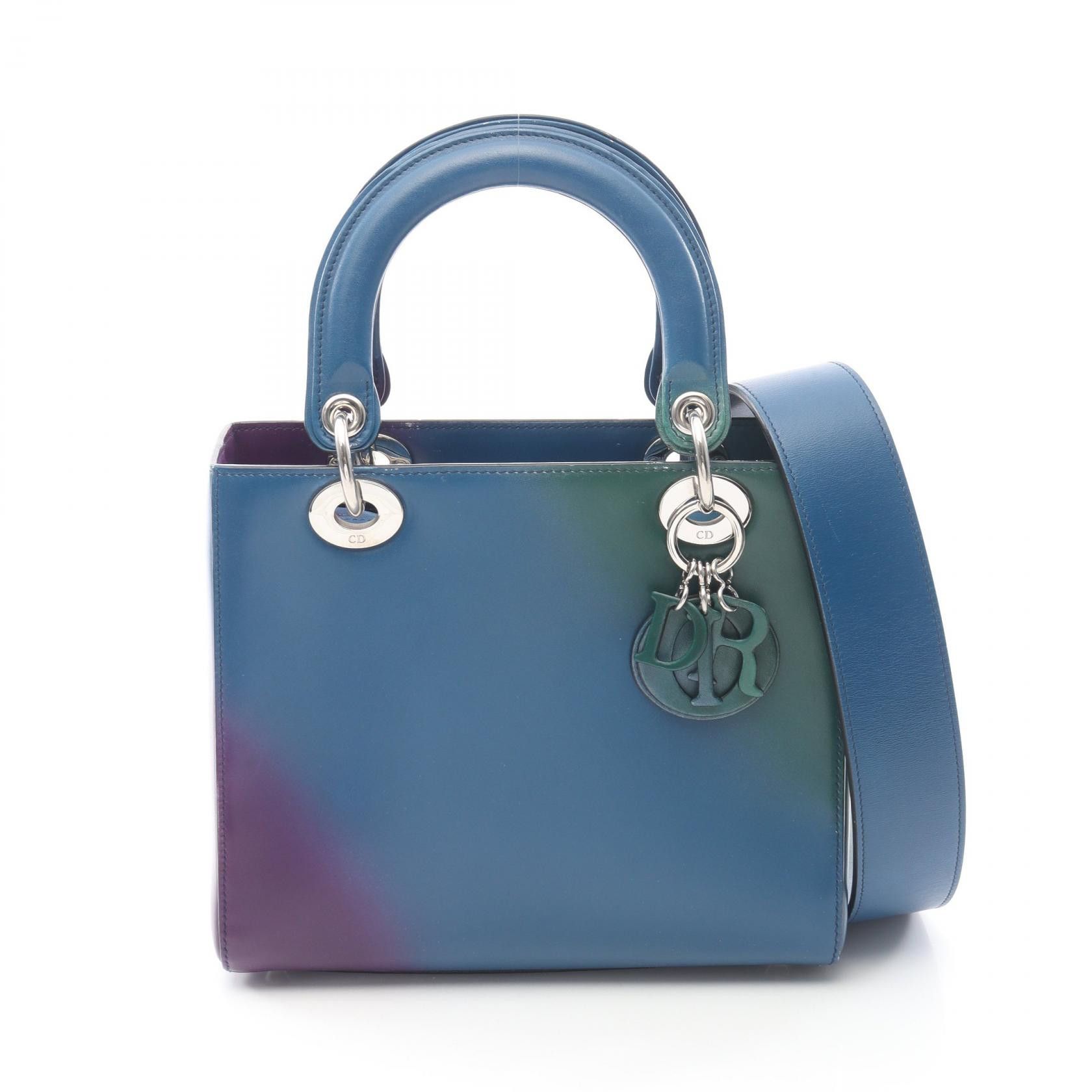 Dior Dior Dior Lady Dior Leather Handbag Leather Handbag DUTY FREE for USA Size ONE SIZE - 1 Thumbnail