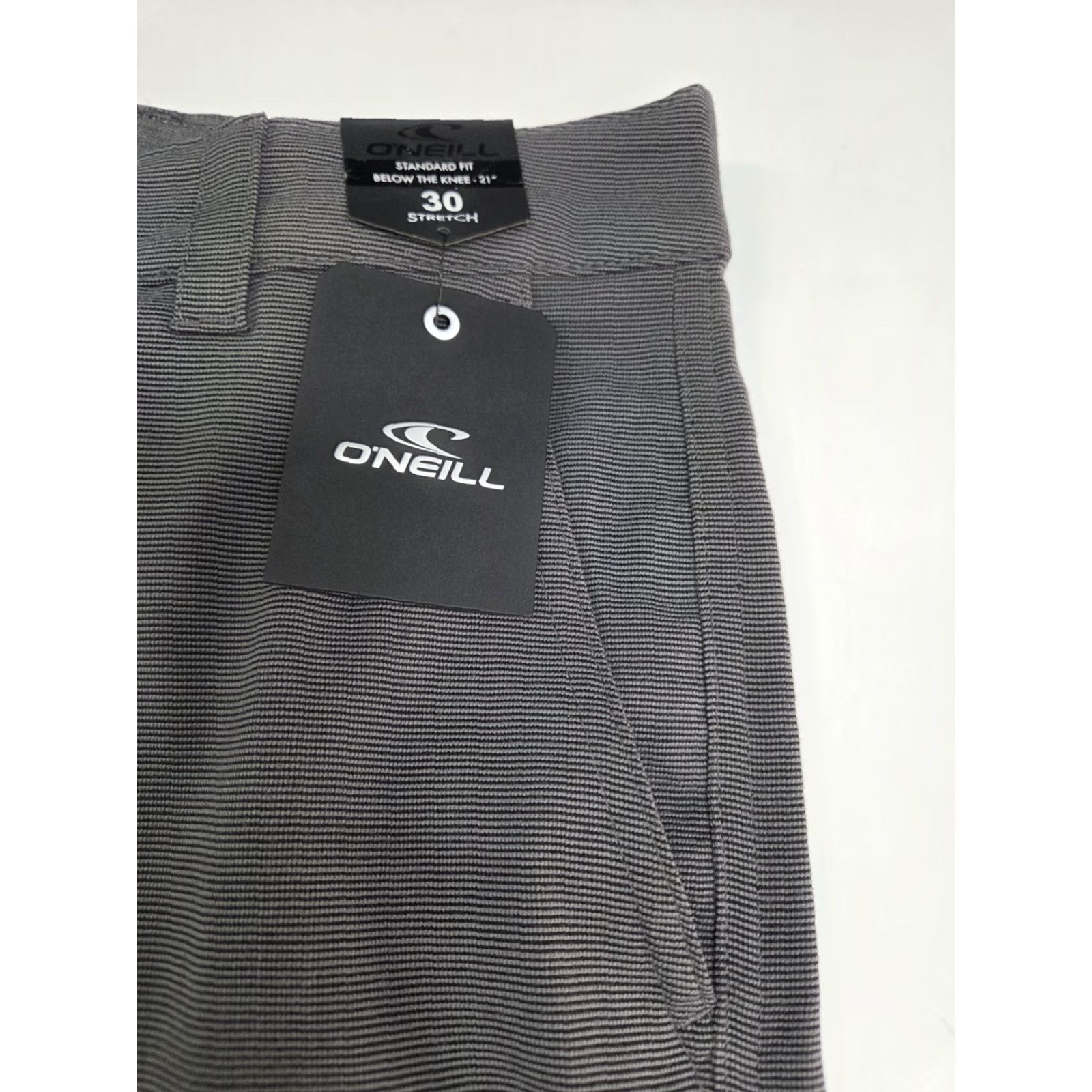 O'Neill NWT O'Neill Mens Gray Standard Fit Flat Front Chino Shorts Size 30 #8401 Size US 30 / EU 46 - 4 Thumbnail