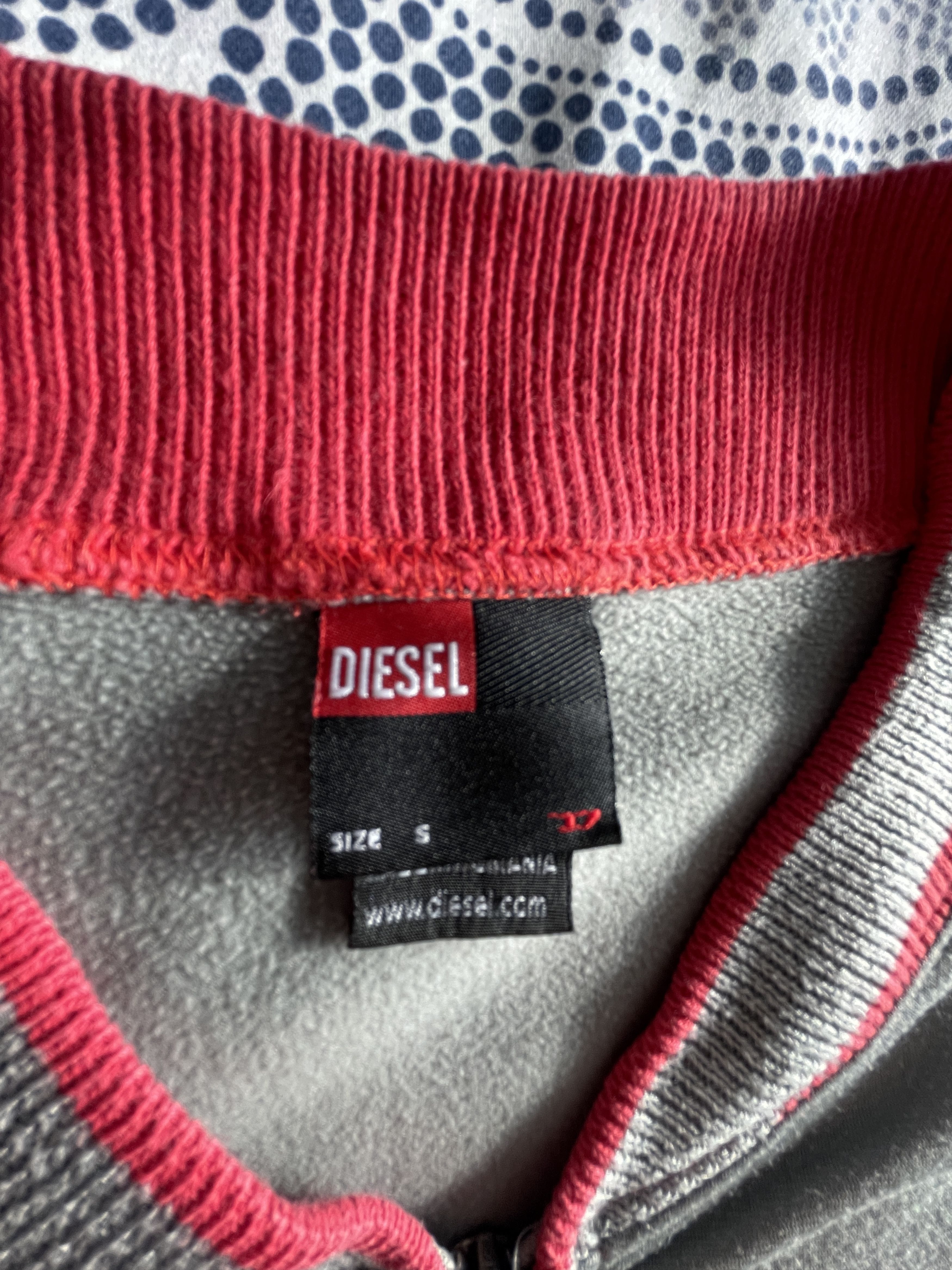 Diesel Diesel European Tour Track Jacket Y2K Gray Red Size US S / EU 44-46 / 1 - 5 Thumbnail