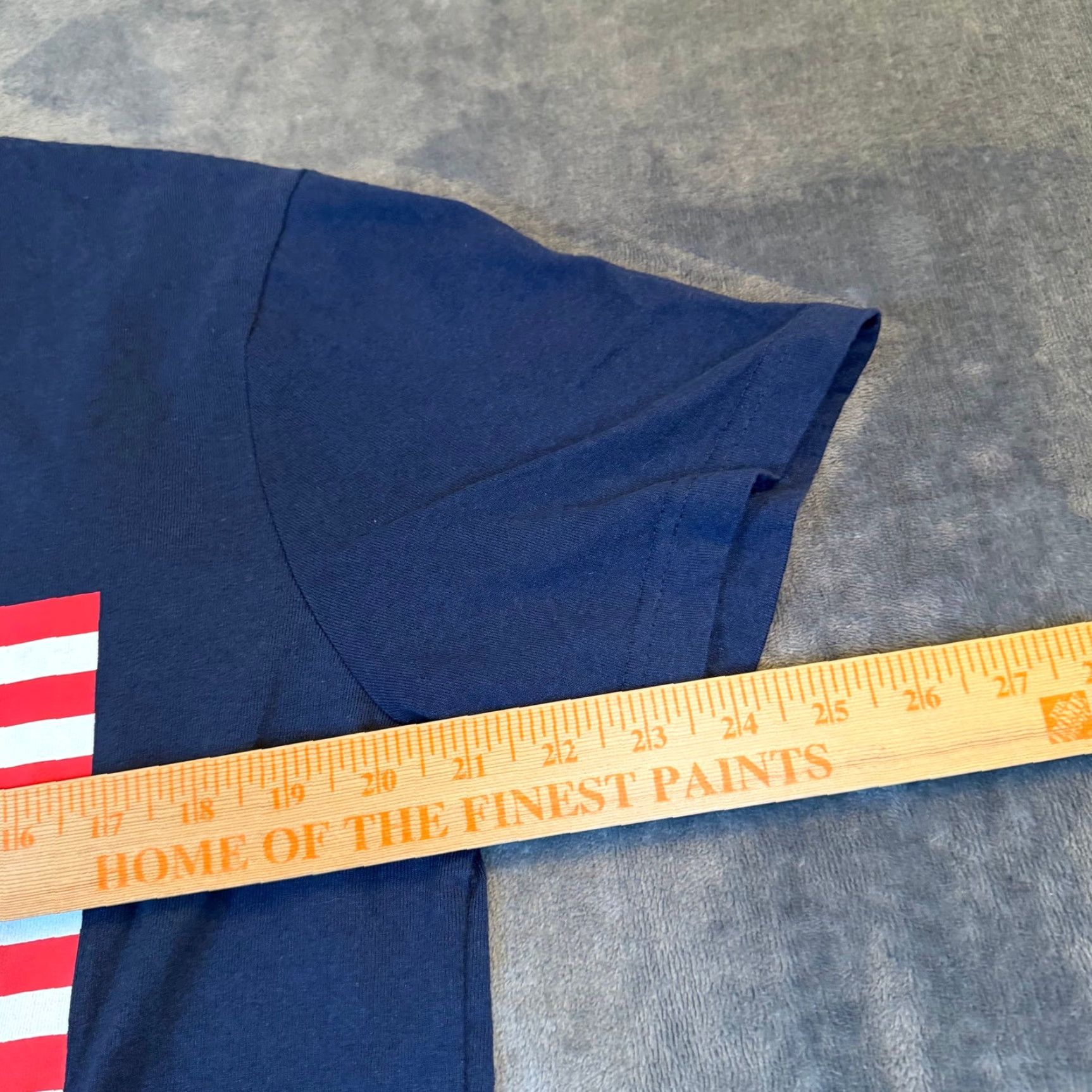 Vintage Fourcast American Flag Graphic T-Shirt Navy Blue Cotton Tee Mens Size L Size US L / EU 52-54 / 3 - 5 Thumbnail