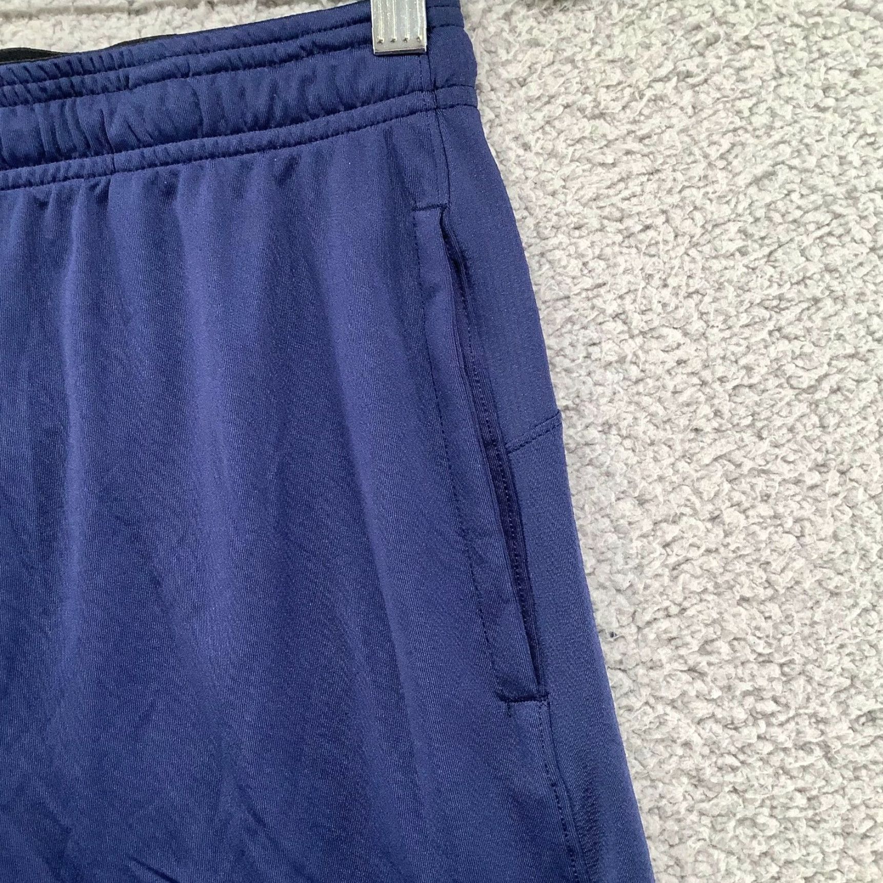 Reebok Reebok Basketball Shorts Mens S Active Blue 9" Inseam Gym Workout Pockets Polyester 100% Regular Fashion Athletic Running Training Size US 29 - 3 Thumbnail