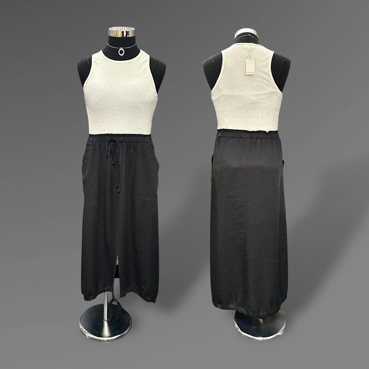 Other Melloday Women’s Mixed Media Twofer Maxi Dress Sz L Size L / US 10 / IT 46 - 11 Thumbnail