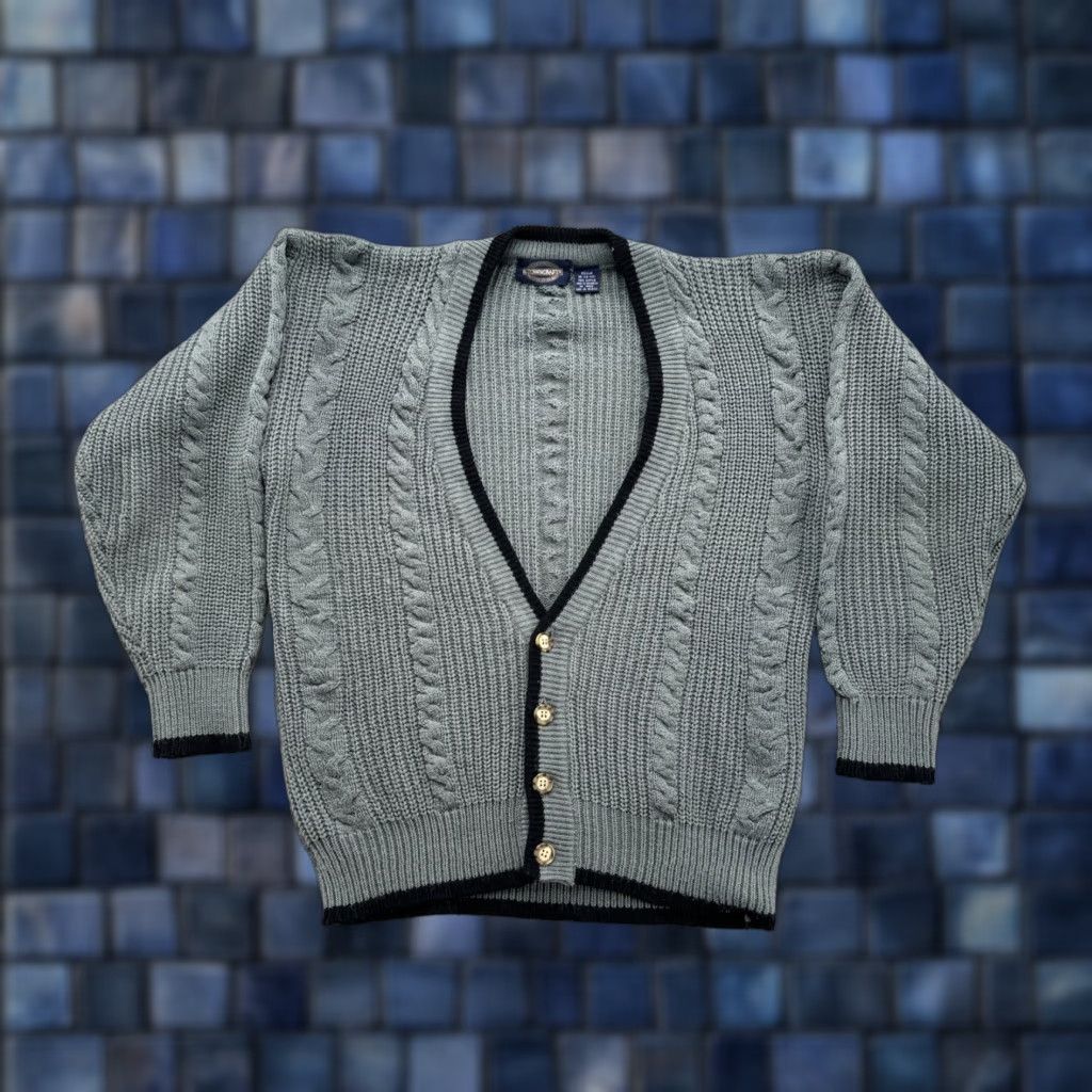 Vintage VINTAGE Towncraft Cardigan Sweater Button Up Pockets Grandpa Mens Size Medium Size US M / EU 48-50 / 2 - 1 Thumbnail