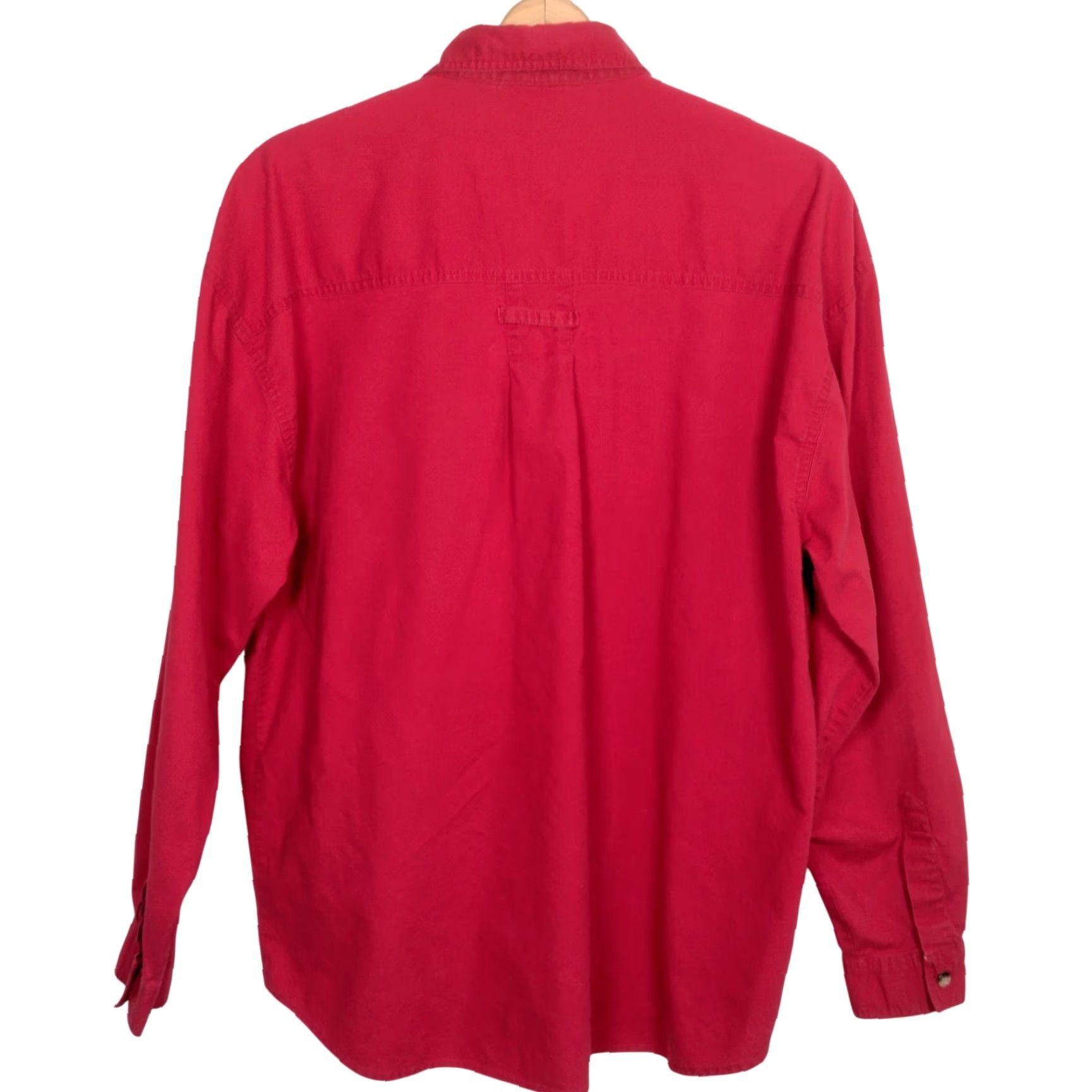 Vintage VINTAGE Gitano Shirt Medium Red Button-Up Long Sleeve Casual 1990s Retro Grunge Vintage 80s 90s Men Gitano Mens Size US M / EU 48-50 / 2 - 3 Thumbnail