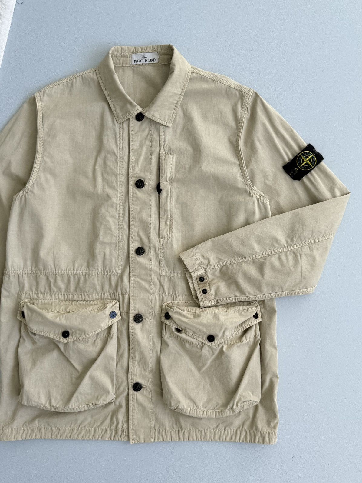 Stone Island Stone Island Tela Smerigliata Garment Dyed Jacket Pocket Size US L / EU 52-54 / 3 - 6 Thumbnail