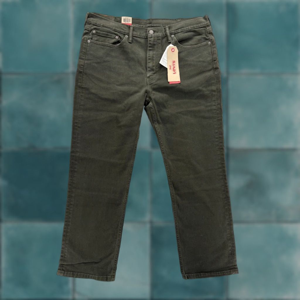 Levi's Levis 514 Jeans Mens 38x30 Regular Dark Wash Green Denim Straight Stretch Pants Regular Waist Denim Size US 38 / EU 54 - 1 Thumbnail