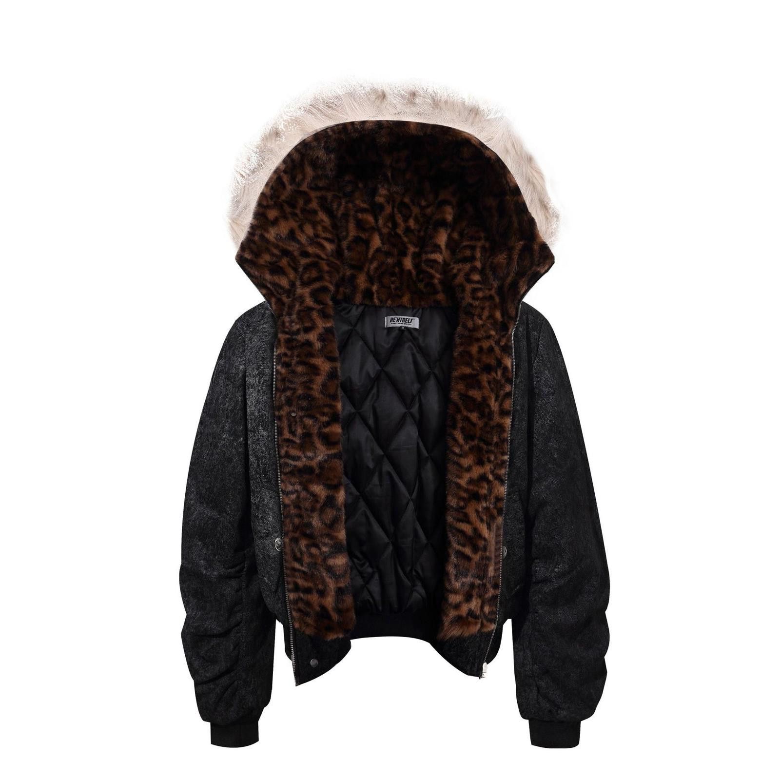 Japanese Brand Bomber Parka Jacket with Faux Fur Hood Size US M / EU 48-50 / 2 - 5 Thumbnail