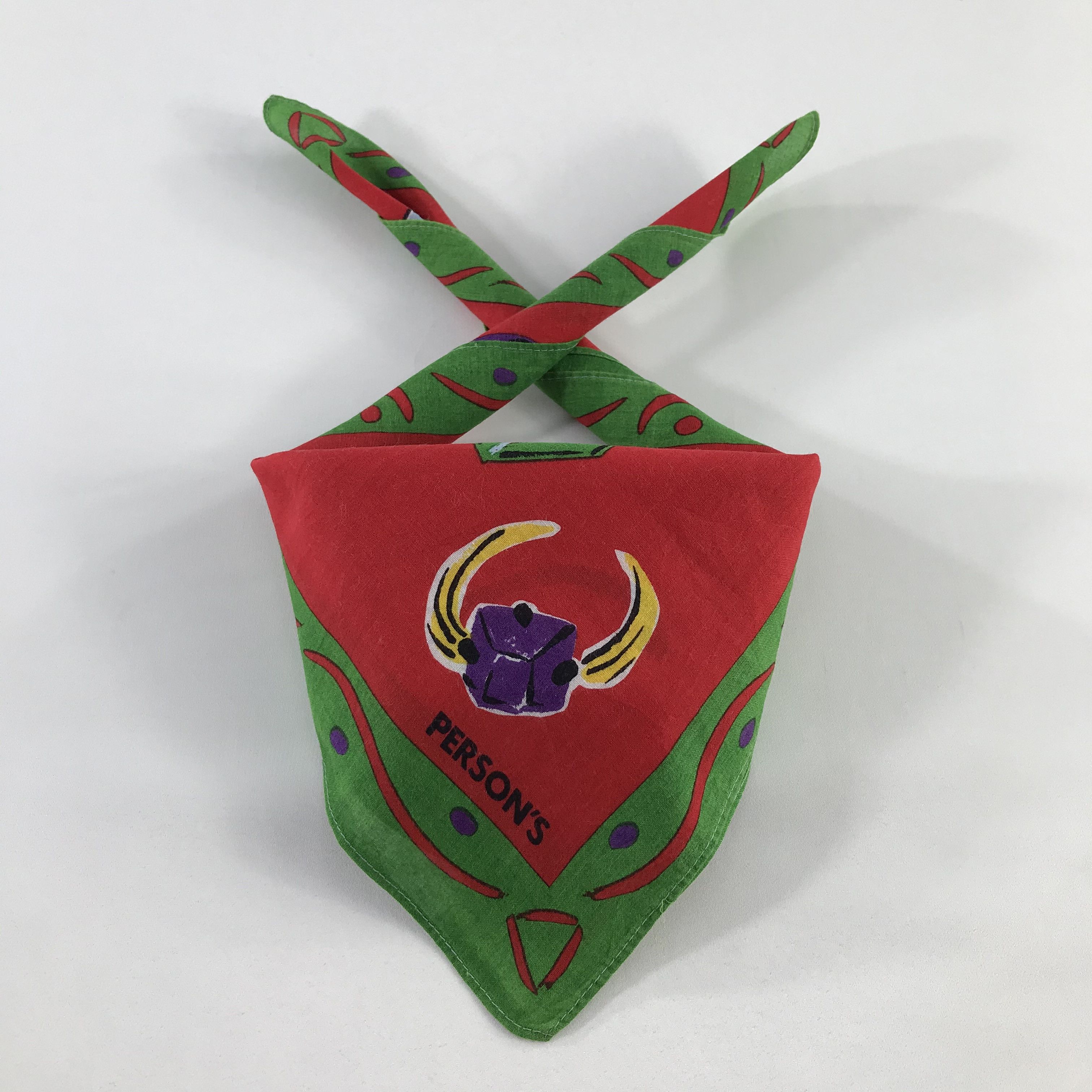 PERSON'S × Vintage Person's Bandana / Handkerchief / Neckerchief - S905 Size ONE SIZE - 3 Thumbnail