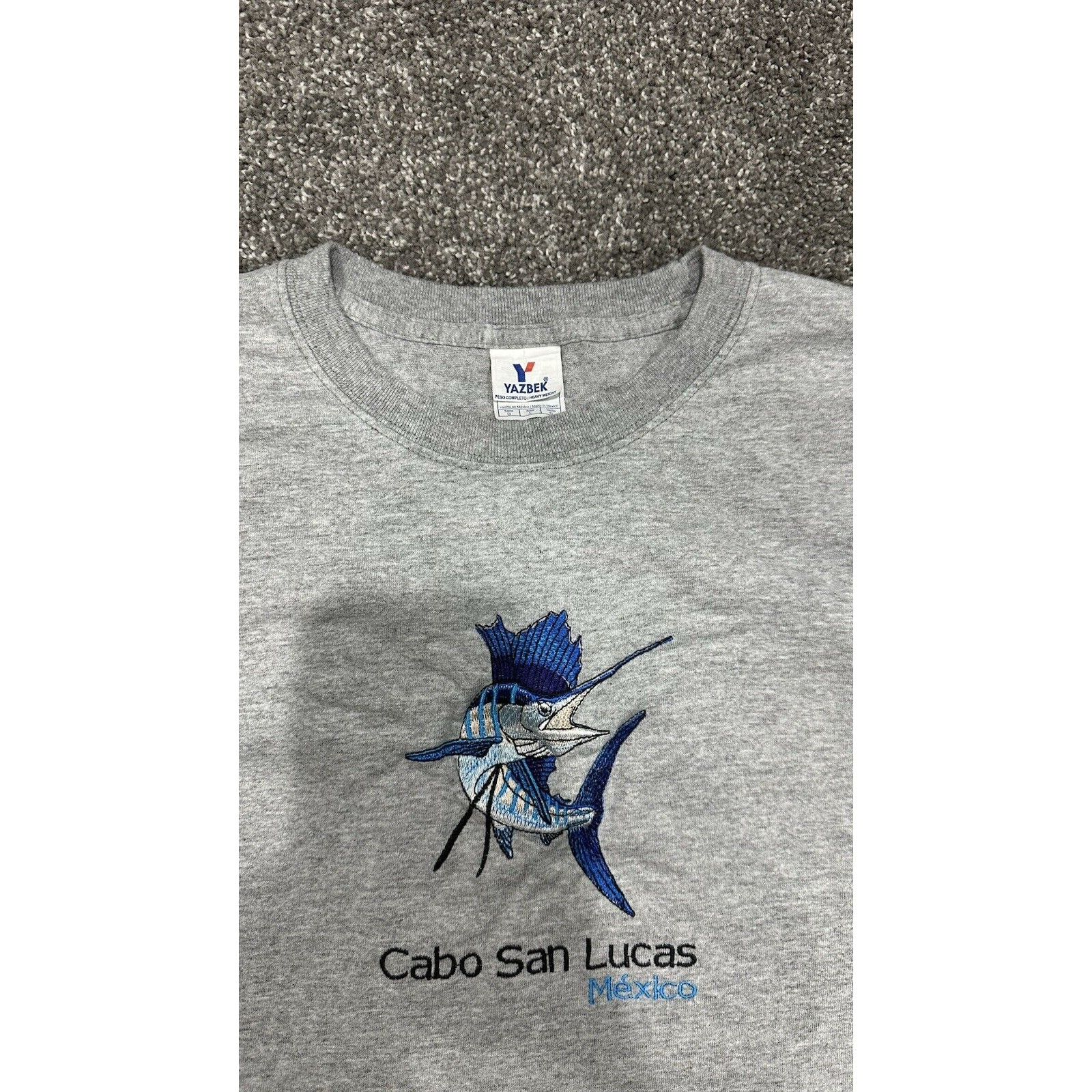 Other Vtg Cabo San Lucas Mexico Gray Shirt Embroidered Sz Large Size US L / EU 52-54 / 3 - 10 Thumbnail