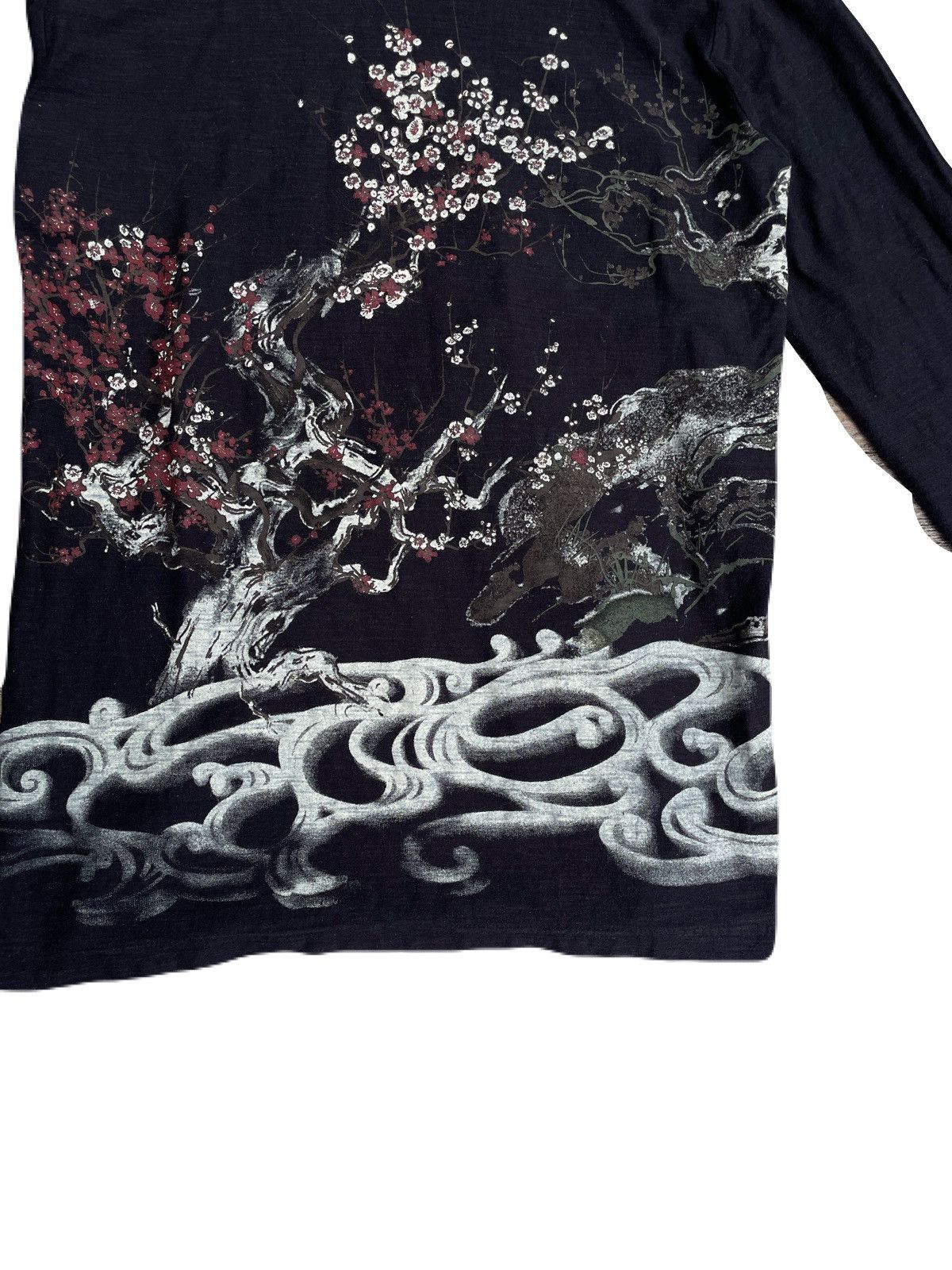 If Six Was Nine 2000s Japanese Yakuza Sukajan Long Sleeve Tee Archive Y2K Size US L / EU 52-54 / 3 - 6 Thumbnail