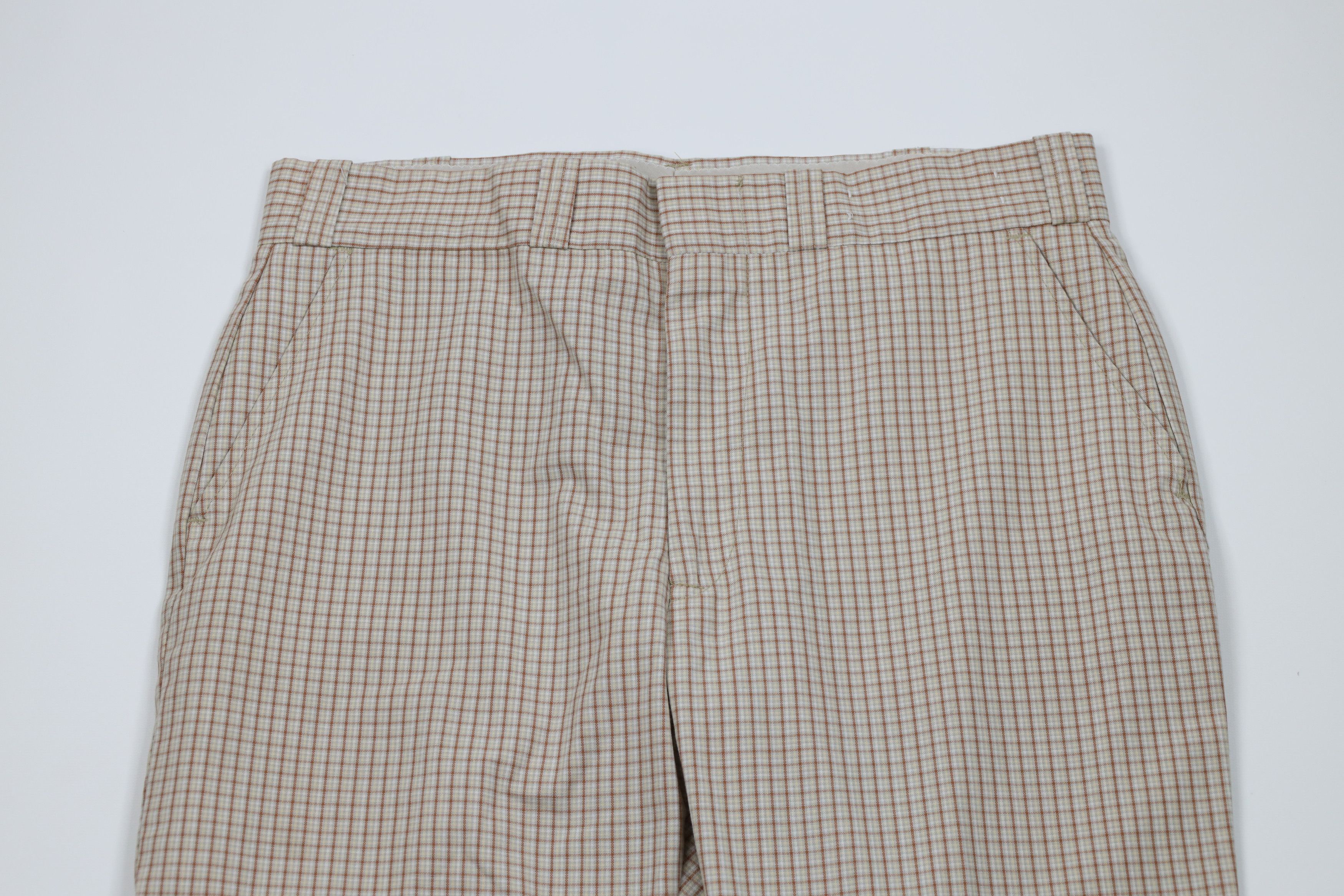 Vintage Vintage 60s 70s Streetwear Wide Leg Chino Pants Plaid USA Size US 34 / EU 50 - 2 Thumbnail