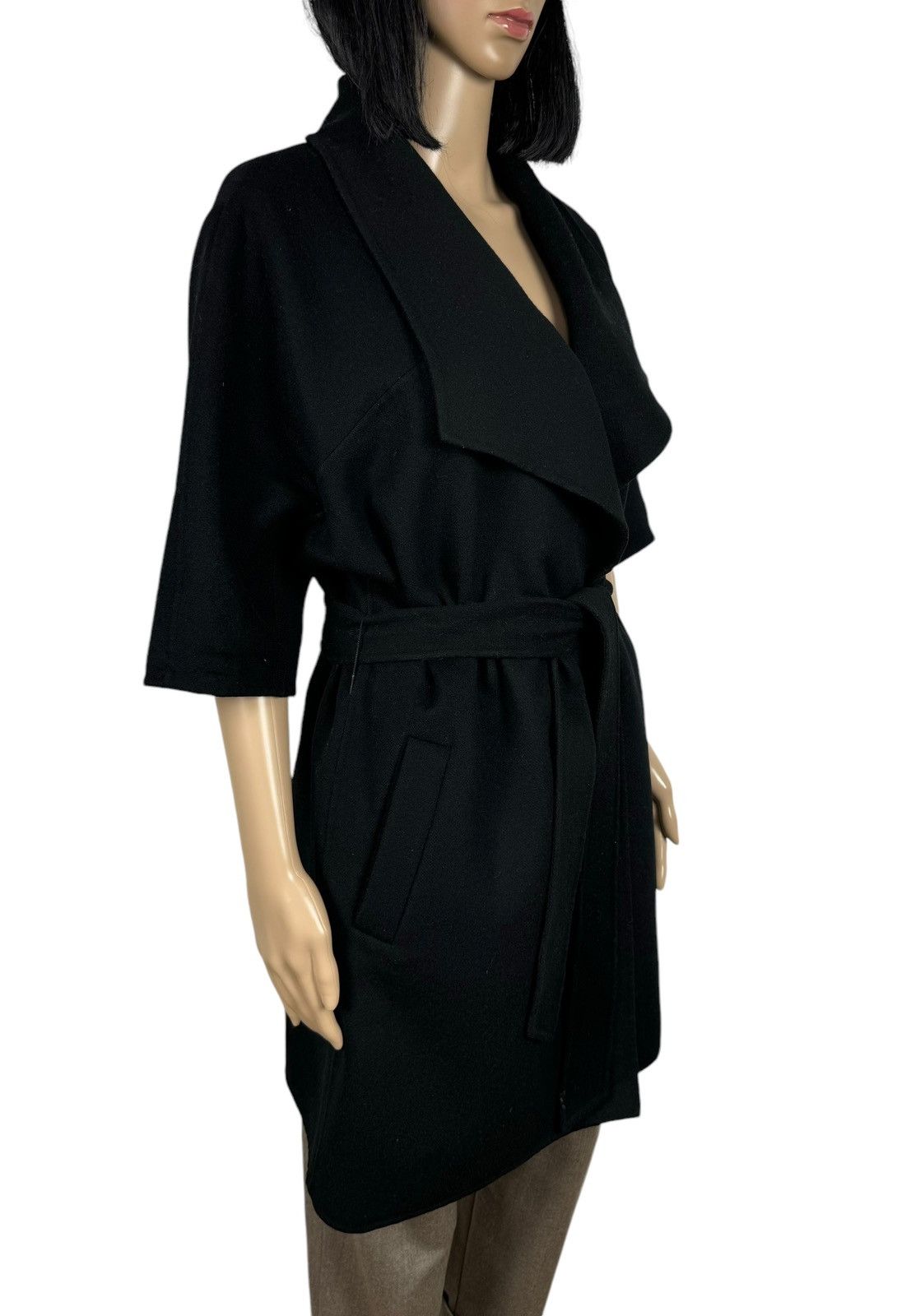 Max Mara Max Mara Studio Lana Wool-Cashmere Coat Short Sleeve Size S / US 4 / IT 40 - 4 Thumbnail