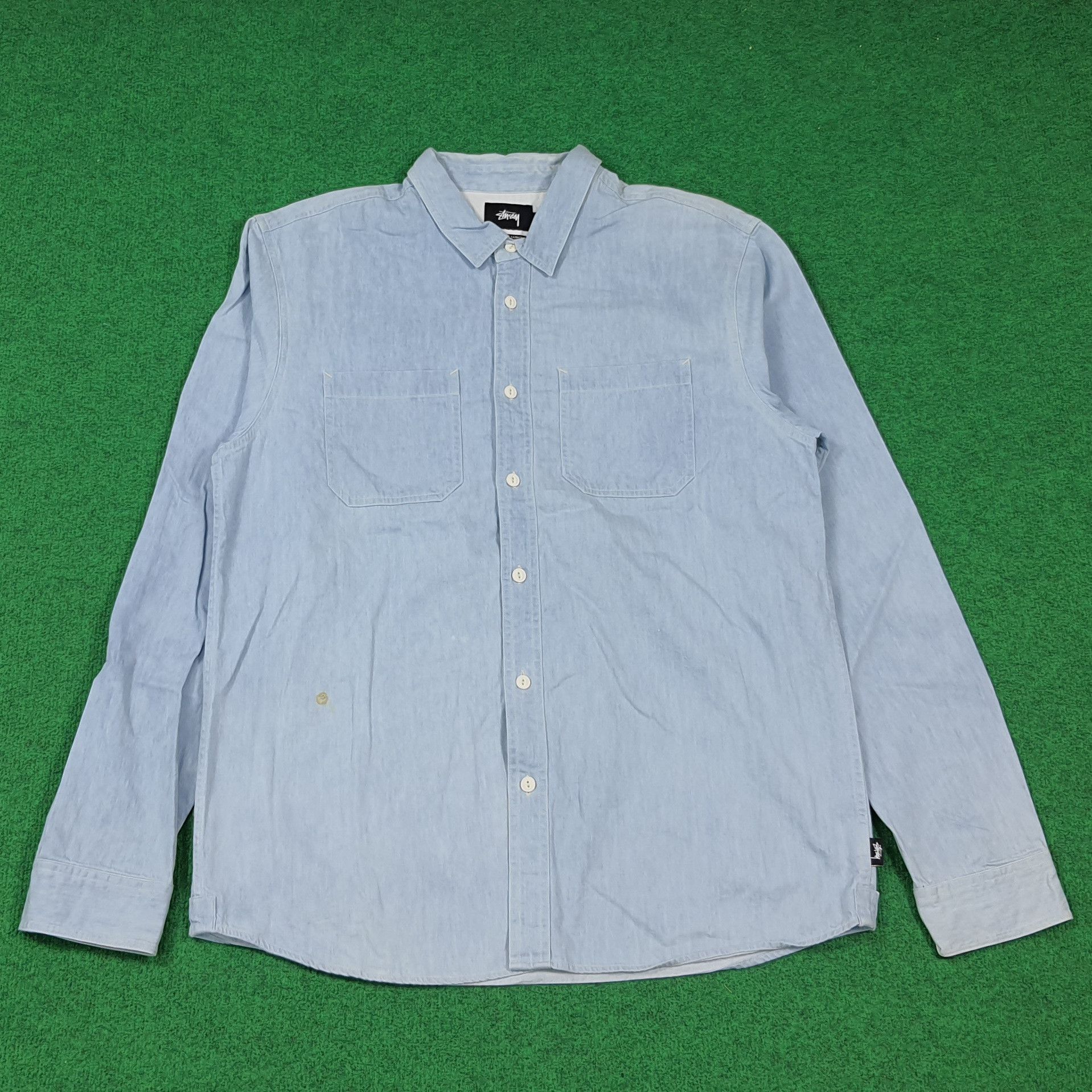 Stussy Vintage Stussy Custom Logo Button Up Shirt C285N36 Size US XL / EU 56 / 4 - 3 Thumbnail