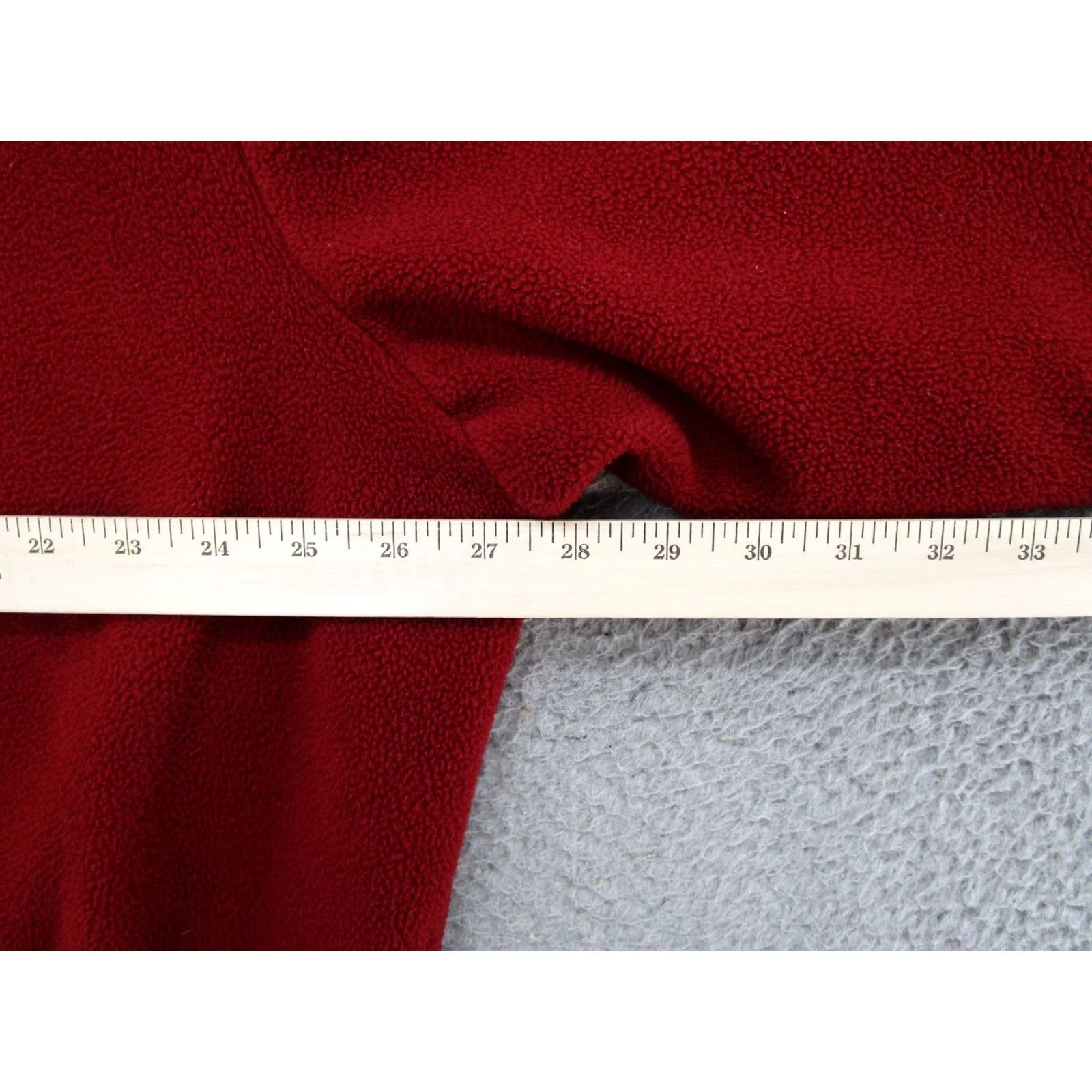 Vintage Cabela's Red Henley Lined Sweater Jacket Mid-Length XL Knit Zip Outer Shell Polyester Elbow Patch 90s Outdoor Mens Fashion Casual Workwear Size US XL / EU 56 / 4 - 5 Thumbnail