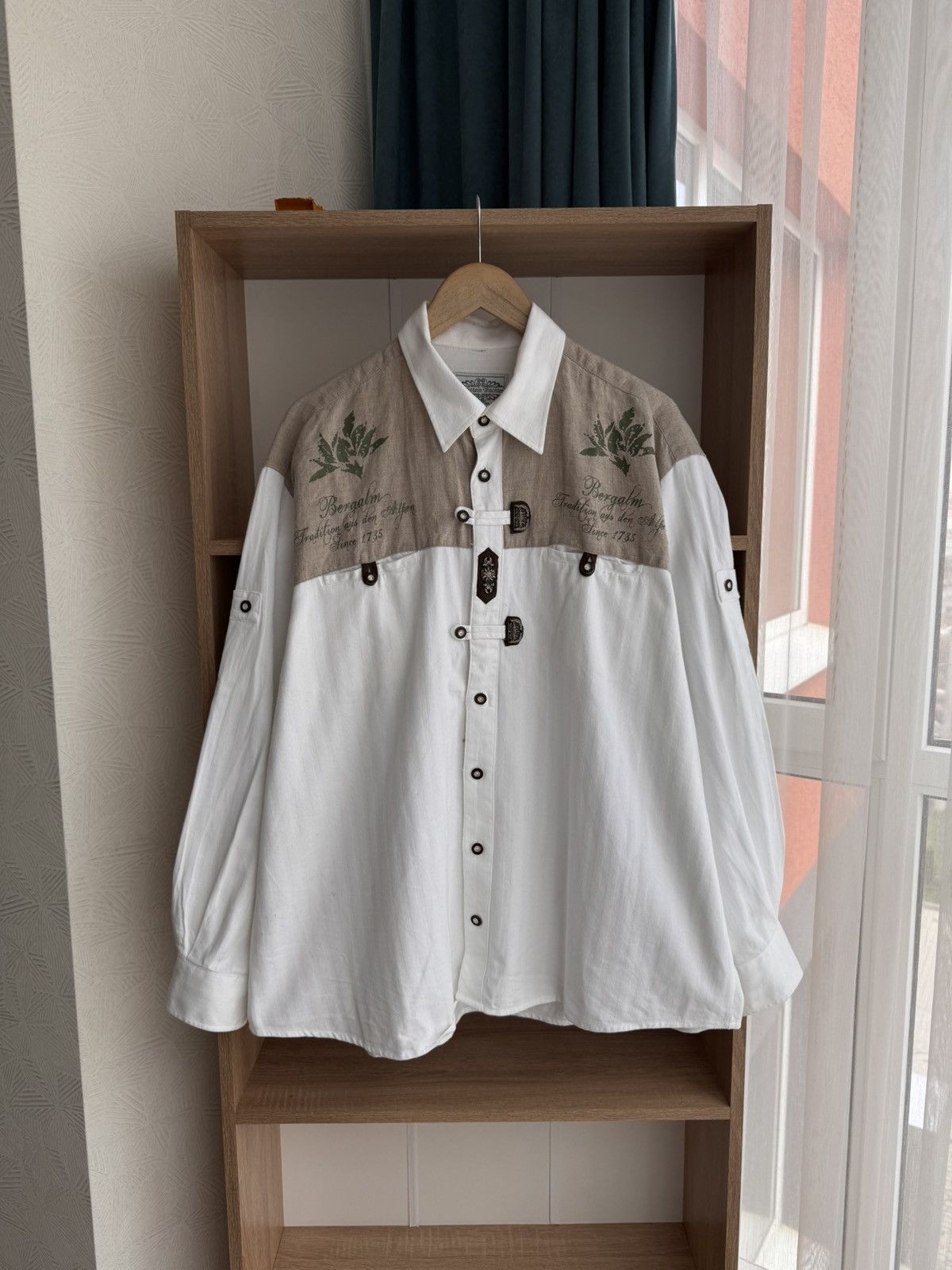 Designer × Vintage Vintage Nockstein Trachten Allen Germany Traditional Shirt Size US XL / EU 56 / 4 - 9 Thumbnail