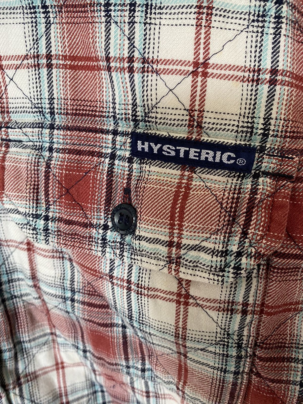 Hysteric Glamour 1990s Hysteric Padded diamond Flannel Size US L / EU 52-54 / 3 - 6 Thumbnail