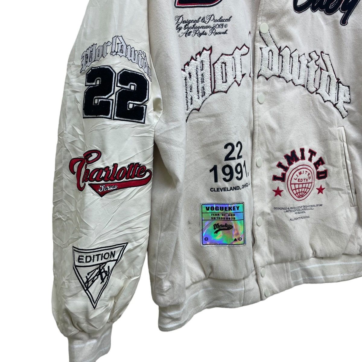 Boohoo Varsity Voguekey Boohooman Jacket Size US M / EU 48-50 / 2 - 7 Thumbnail