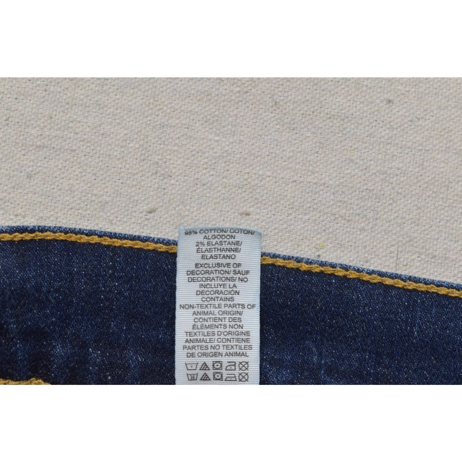 Lucky Brand Lucky Brand 410 Athletic Fit Jeans Men 48x30 Dark Wash Stretch Denim Straight 5-Pocket Regular Inseam 30 Color Blue Mens Size US 32 / EU 48 - 7 Thumbnail