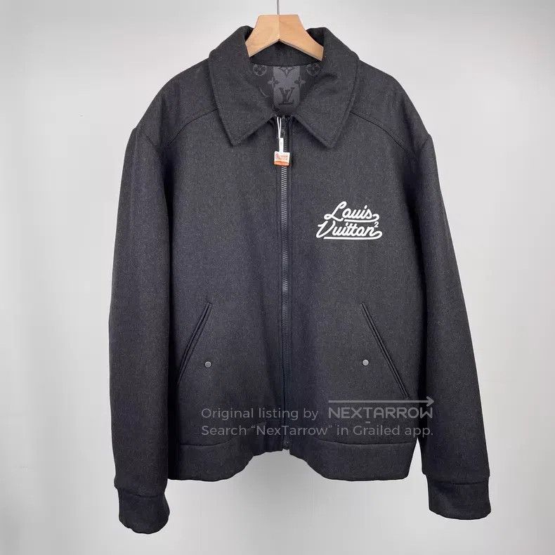 Louis Vuitton Louis Vuitton Black and grey wool-blend cotton lapel jacke Size US M / EU 48-50 / 2 - 1 Thumbnail