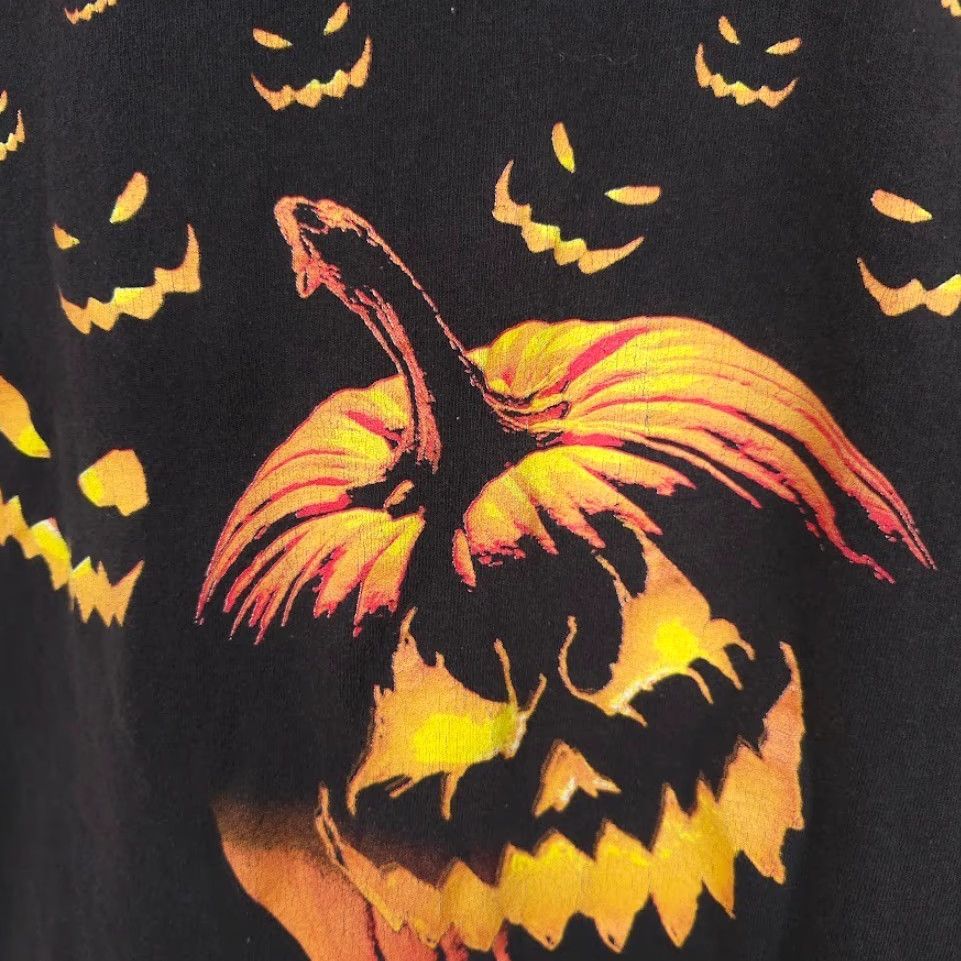 Delta Delta Halloween Shirt Mens XL Black Scarecrow Jack O Lanterns Pumpkins Bats Size US XL / EU 56 / 4 - 4 Thumbnail