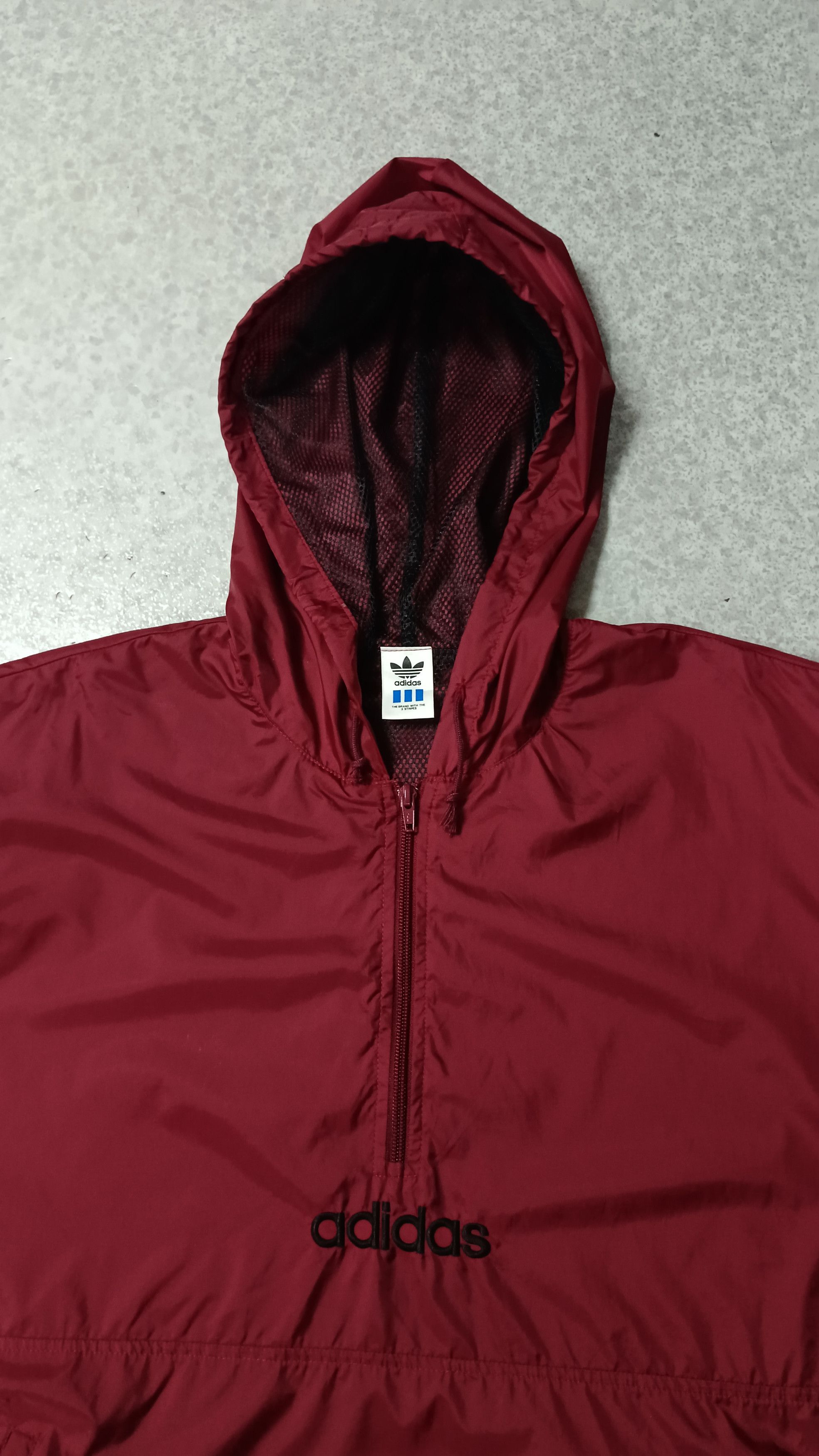 Adidas × Descente × Vintage Vintage Adidas Half Zipper Windbreaker Size US L / EU 52-54 / 3 - 3 Thumbnail