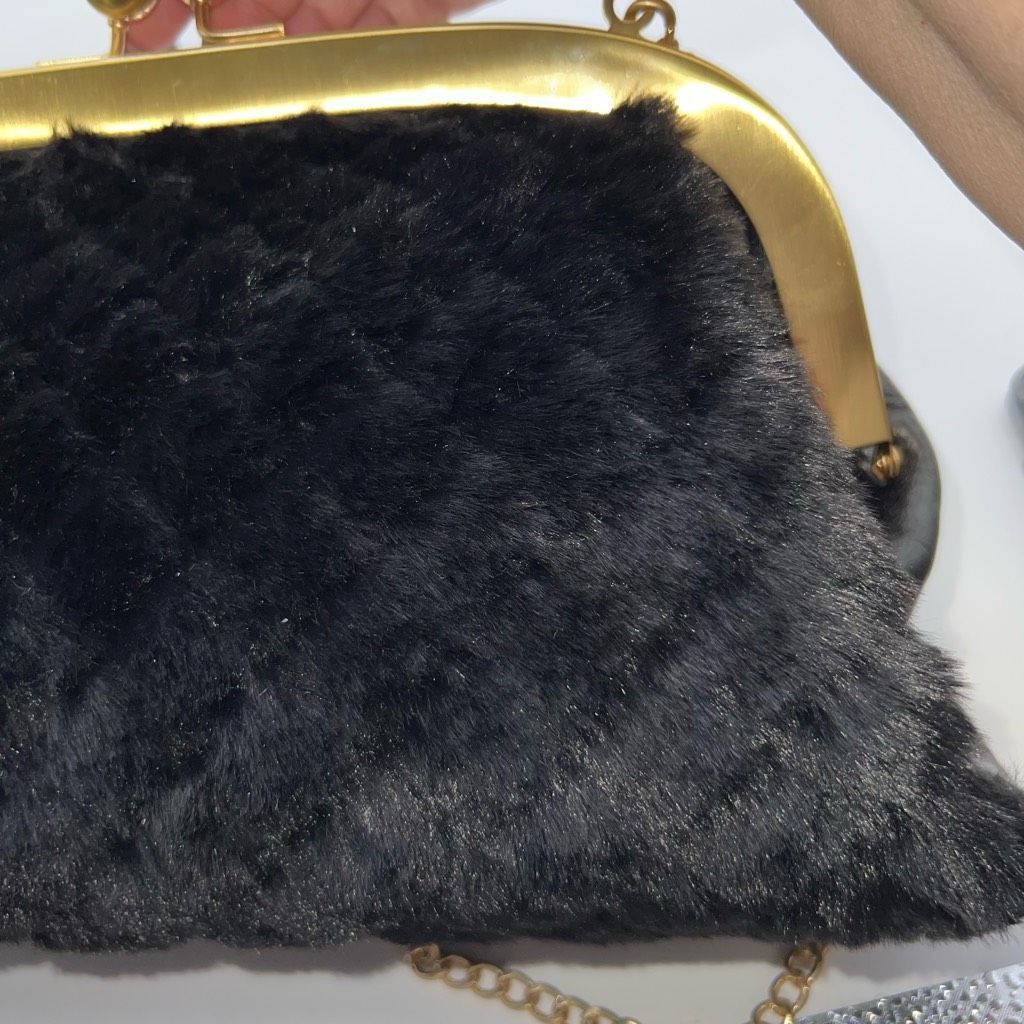 Other Patricia Nash Gisele Frame Bag in Black Quilted Faux Fur and Size ONE SIZE - 14 Thumbnail