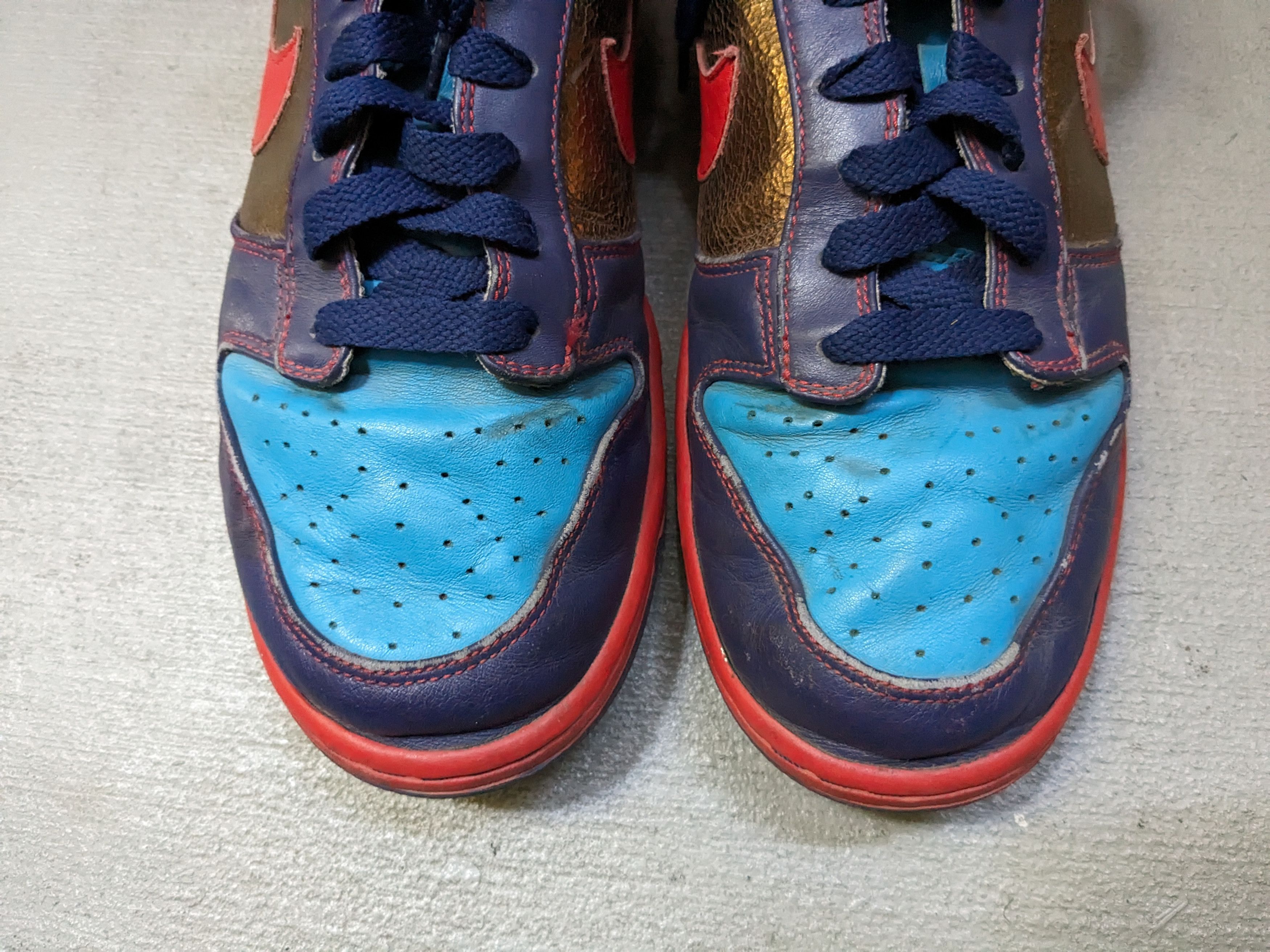 Nike Vintage Nike Dunk Low Purple Blue Red Size 11 Leather Y2K Size US 8.5 / EU 41-42 - 3 Thumbnail