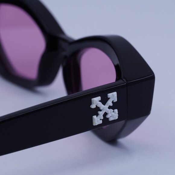 Off-White Off-White OERI144 HILO 1030 Sunglasses Black Cat Eye Frame Size ONE SIZE - 9 Thumbnail