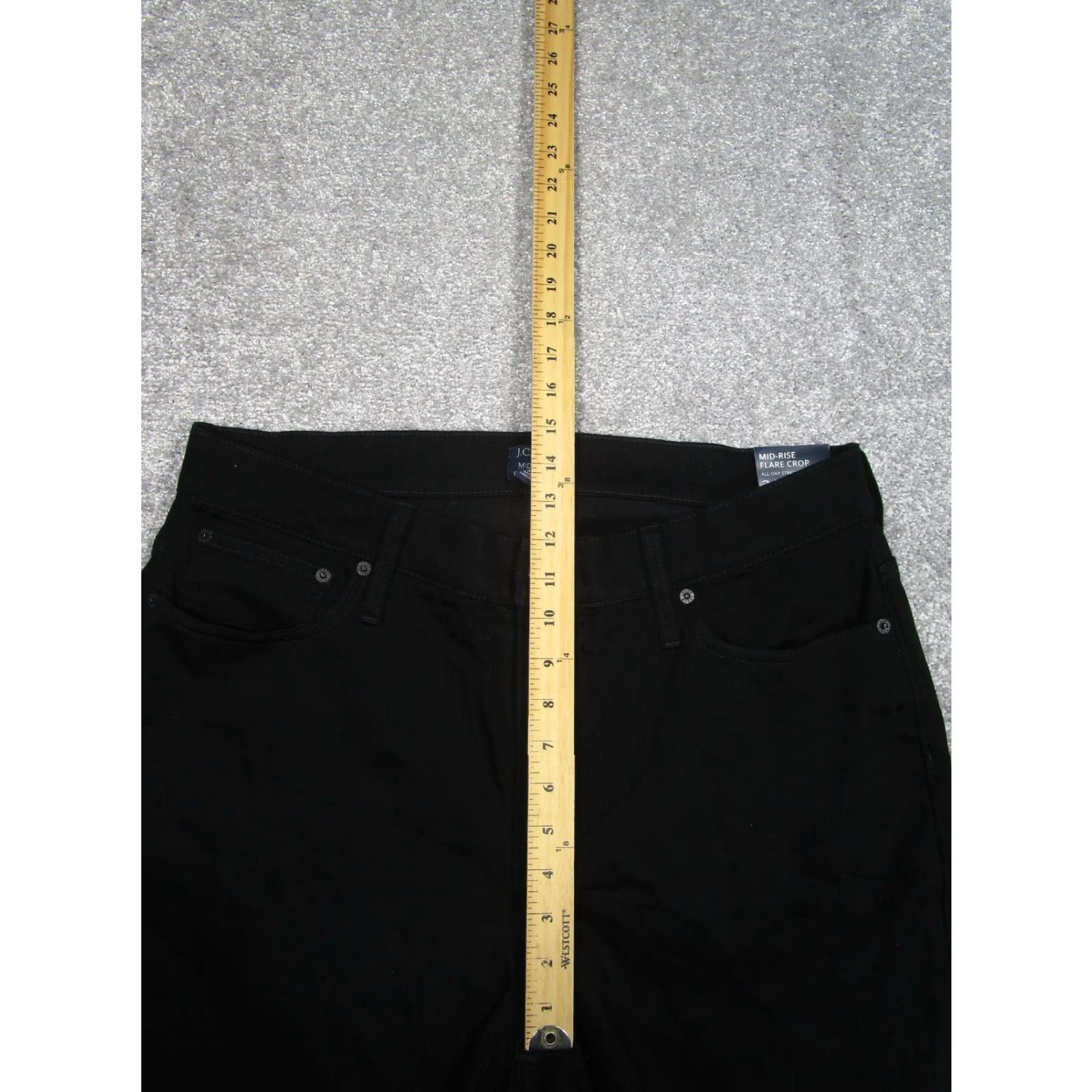 J.Crew J. Crew Jeans Womens 34 Flare Crop Black Denim NEW Size 24" / US 00 / IT 34 - 5 Thumbnail
