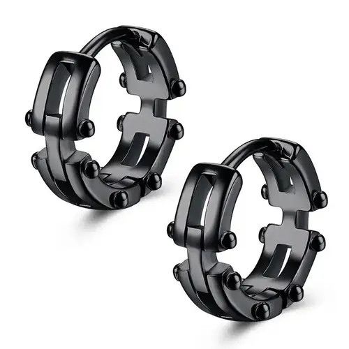 Japanese Brand × Sterling Silver Y2K Round Irregular Hoop Earring Size ONE SIZE - 1 Thumbnail