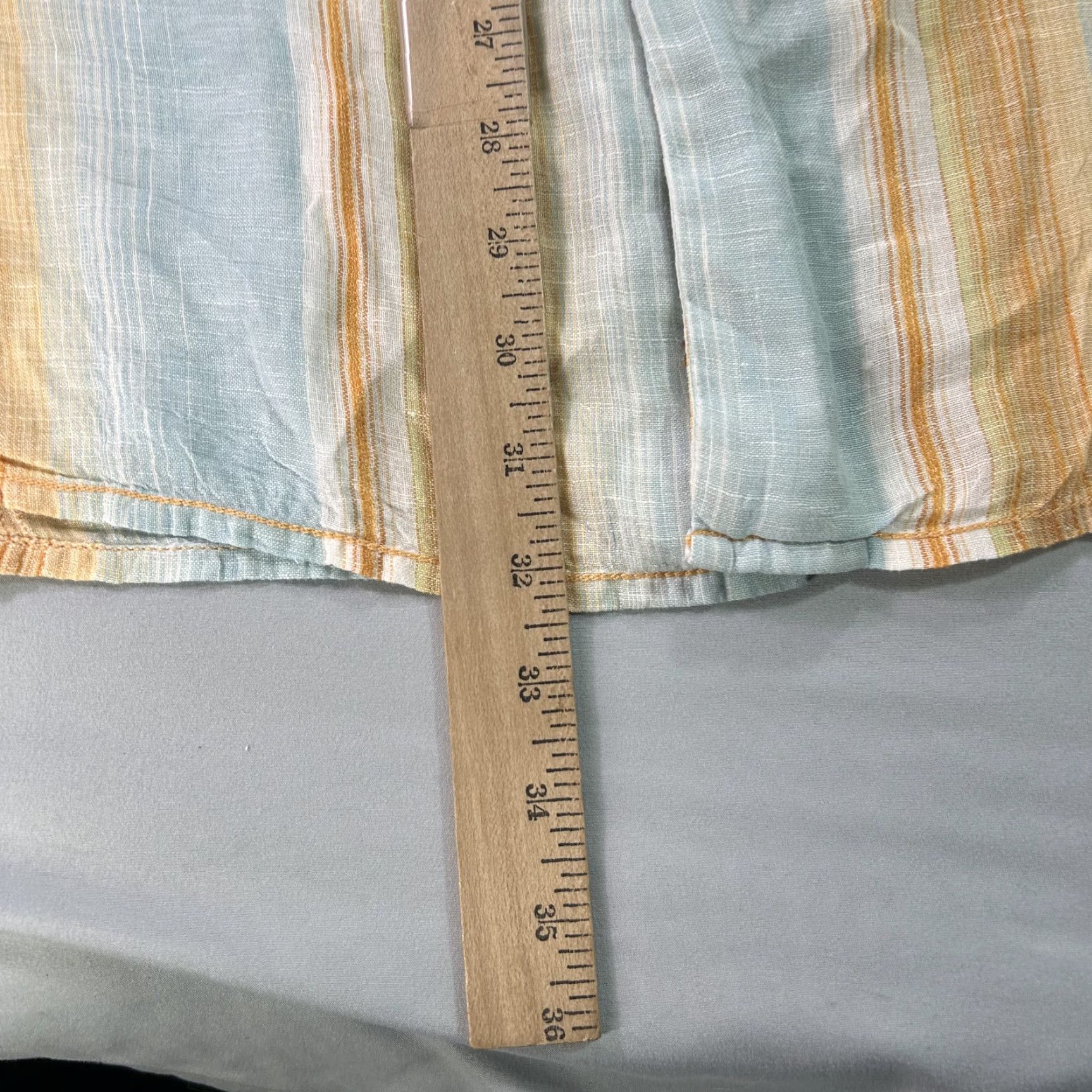 Tommy Bahama Tommy Bahama Shirt Mens XL Orange Striped Linen Button Up Casual Beach Preppy Size US XL / EU 56 / 4 - 5 Thumbnail