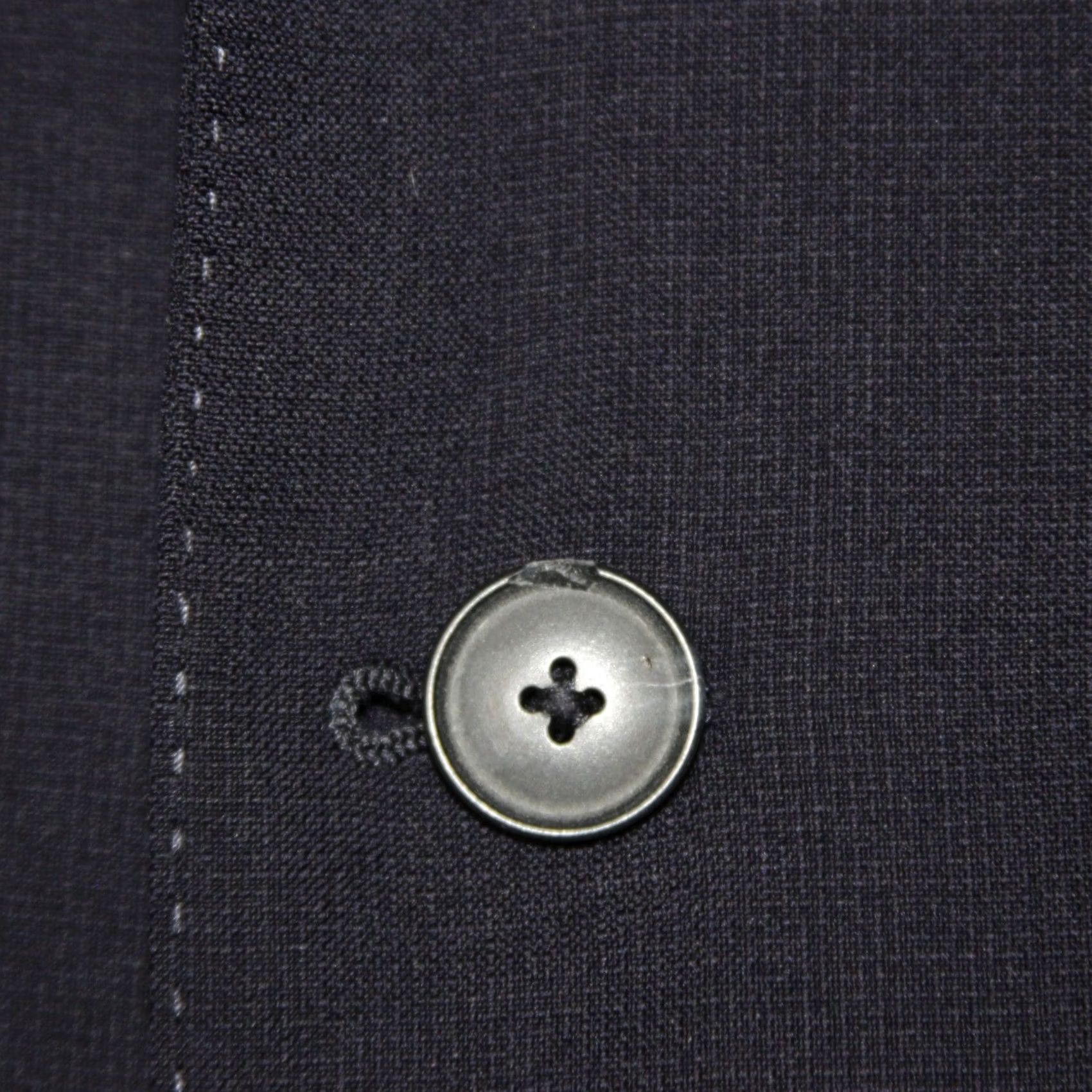 Vintage Joseph A Bank Blazer Mens 47R Navy Blue Wool Slim Fit Copper Lined Blazer Size 42R - 7 Thumbnail