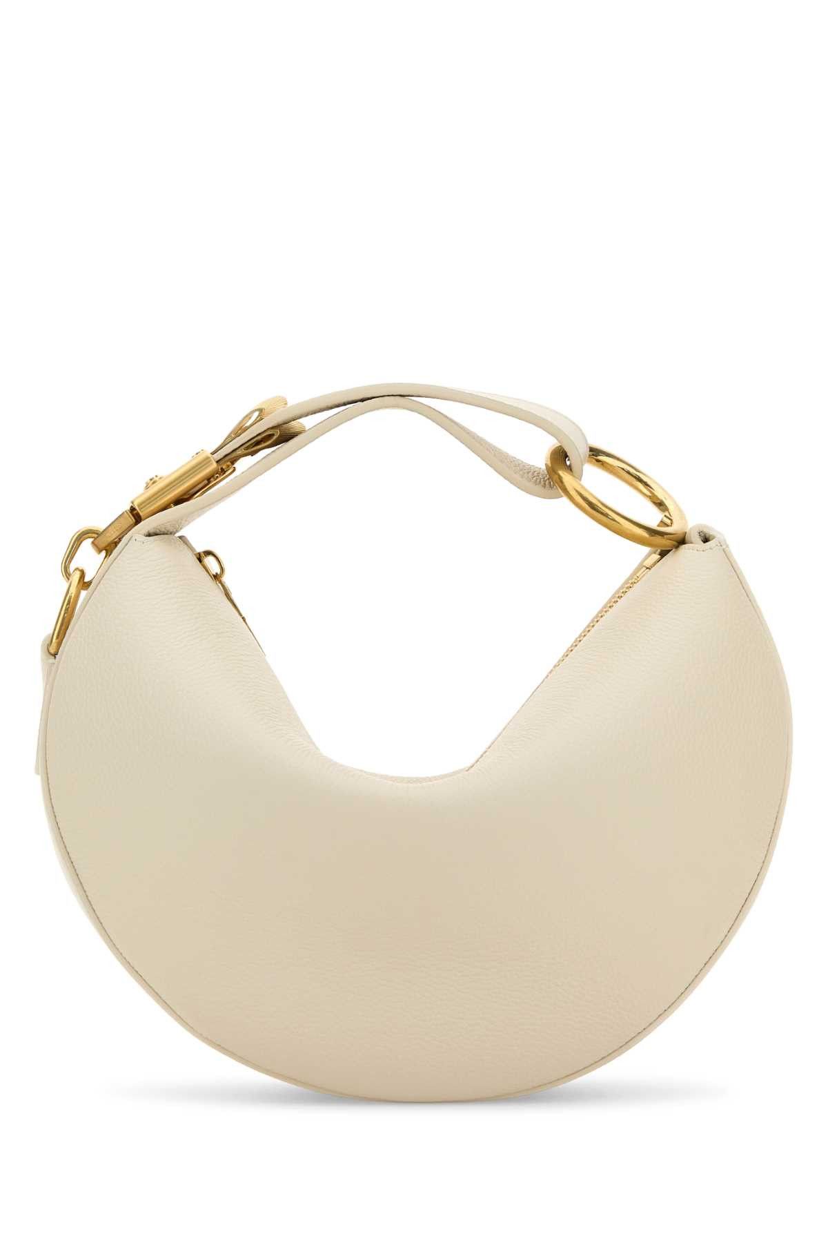 Burberry Ivory Leather Knight Arc Handbag Size ONE SIZE - 1 Thumbnail