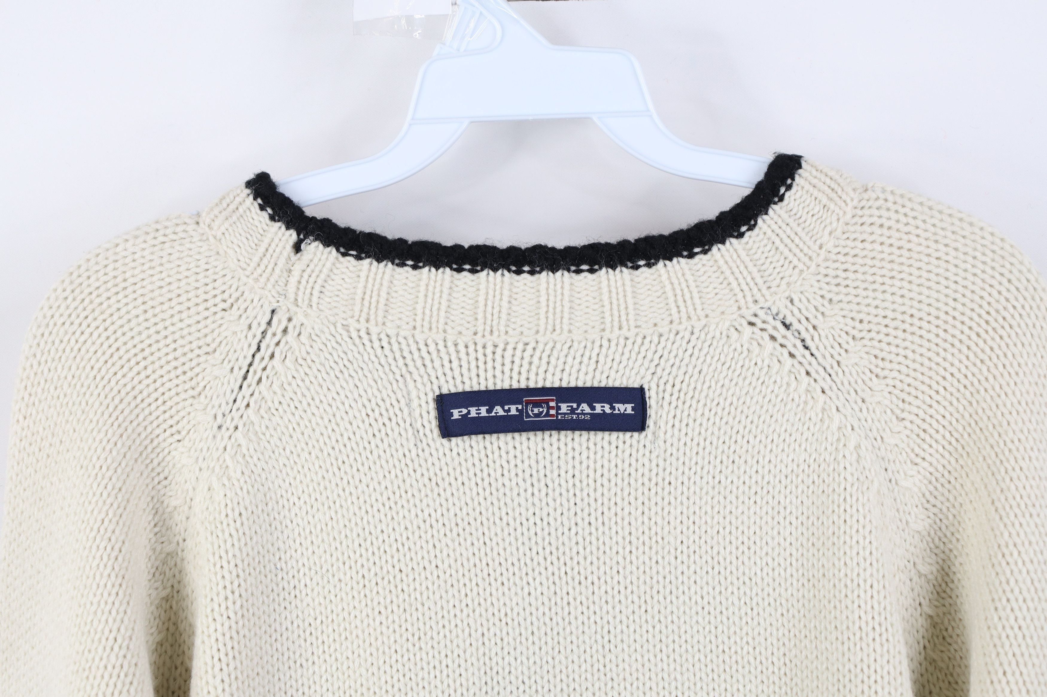 Phat Farm Deadstock Vintage 90s Y2K Phat Farm Wool Blend Knit Sweater Size US XXL / EU 58 / 5 - 10 Thumbnail