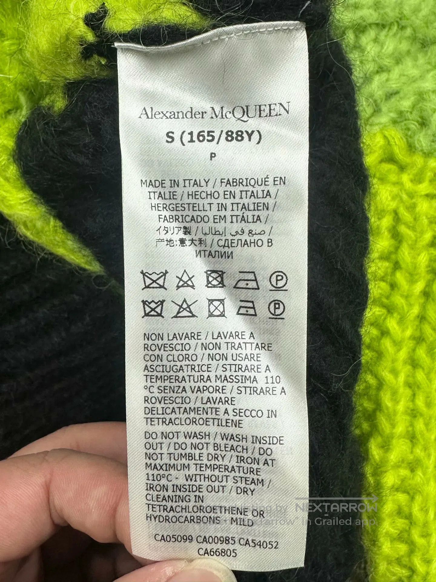Alexander McQueen ALEXANDER MCQUEEN Green Mohair Knit Wool Cardigan Jacket| Size US S / EU 44-46 / 1 - 4 Thumbnail