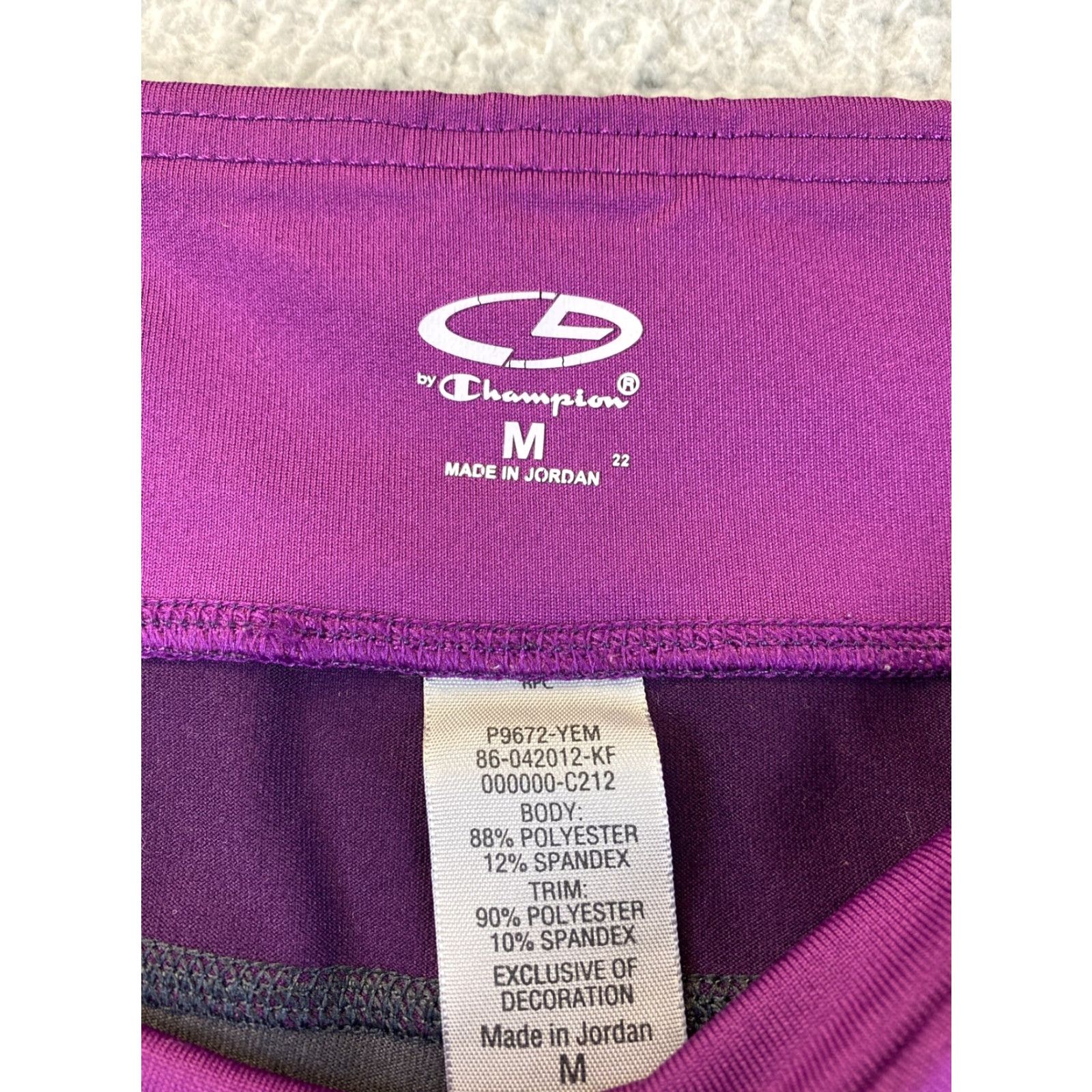 Champion Champion Leggings Women M Gray Workout Athletic Yoga Cropped Ladies 59-23 Size 32" / US 10 / IT 46 - 3 Thumbnail