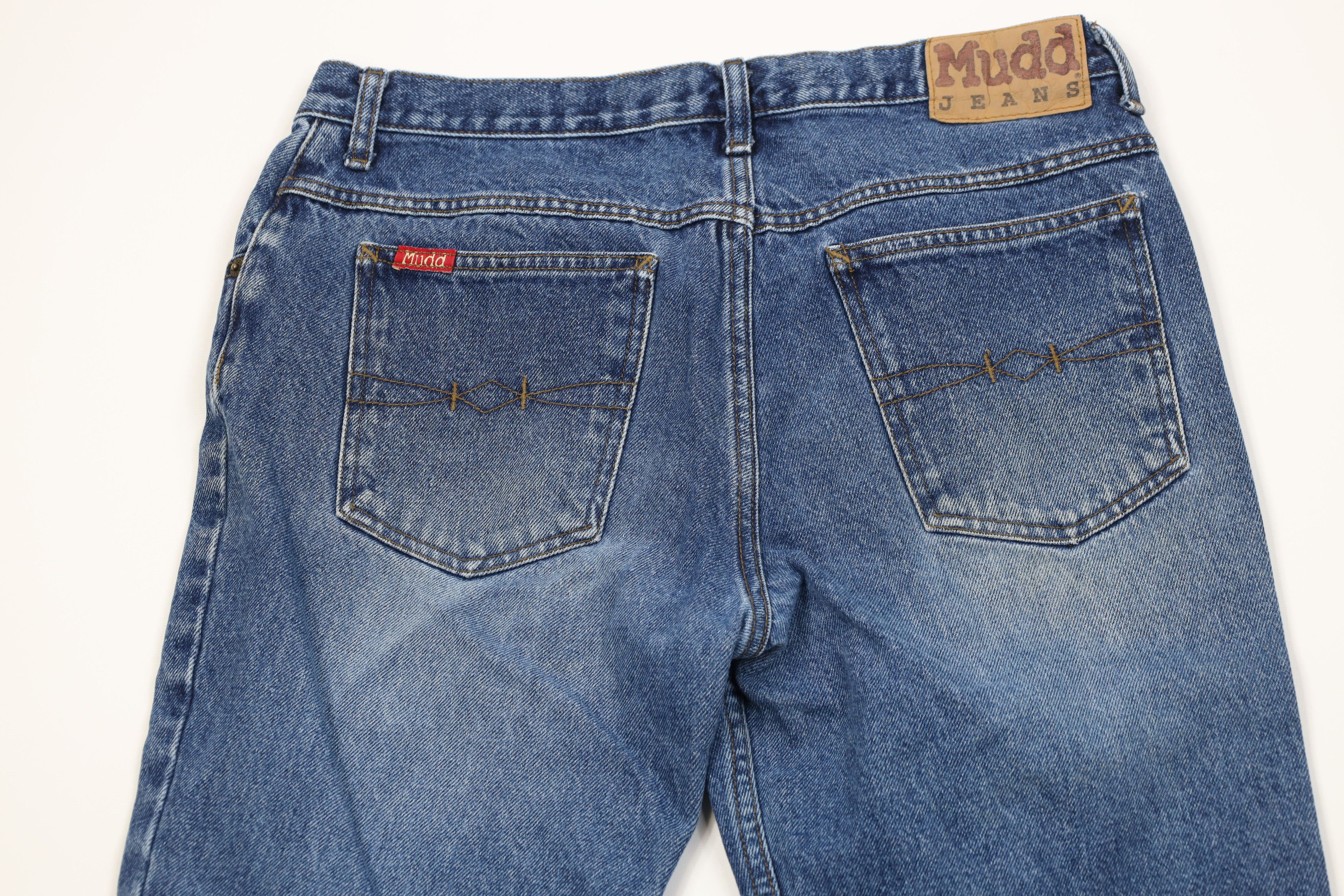 Vintage Vintage 90s Y2K Mudd Flared Wide Leg Denim Jeans Blue Size 34" / US 12 / IT 48 - 12 Thumbnail