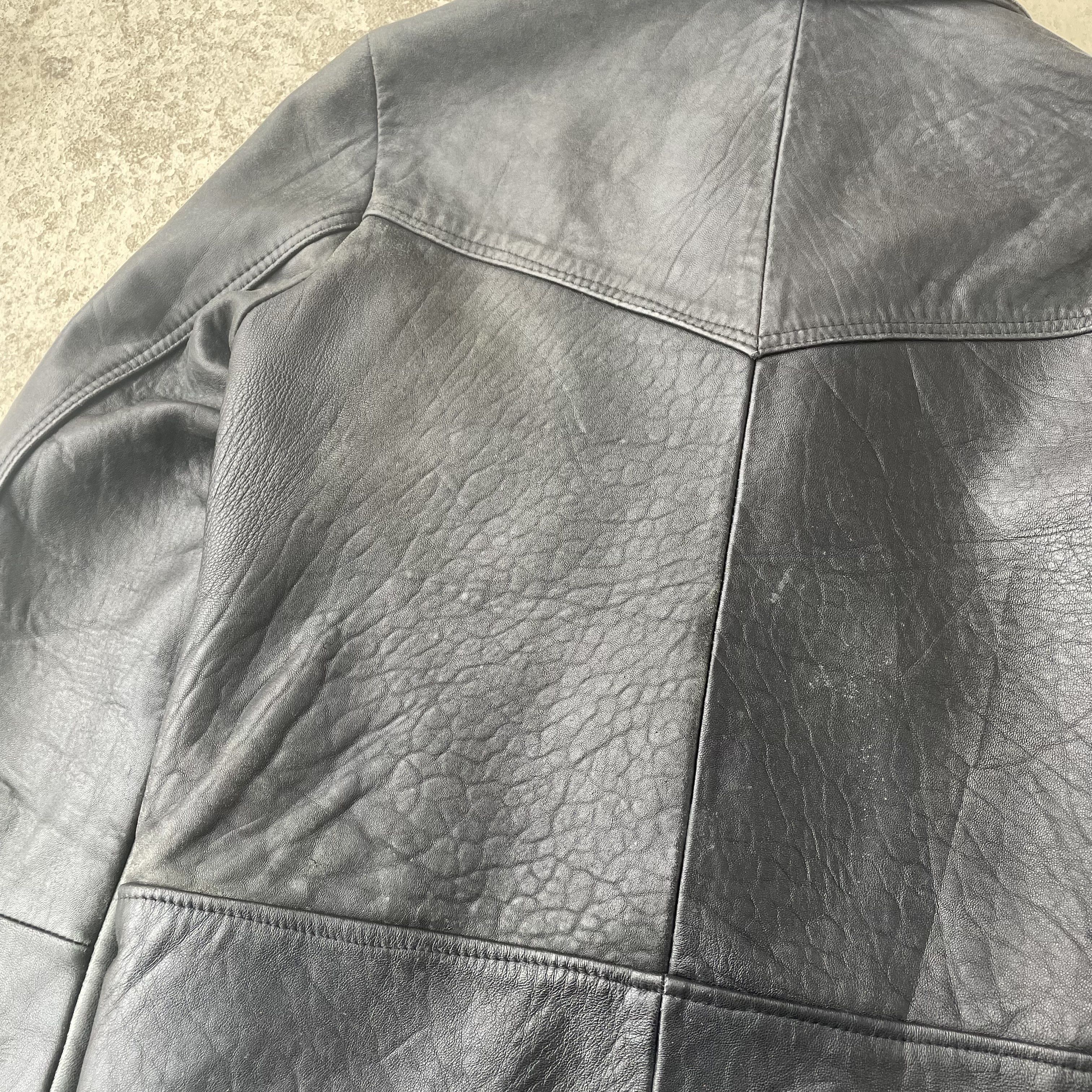 Japanese Brand Vintage EINS Japan Multi-Buckle Cowhide Double Rider Jacket Size US XS / EU 42 / 0 - 5 Thumbnail